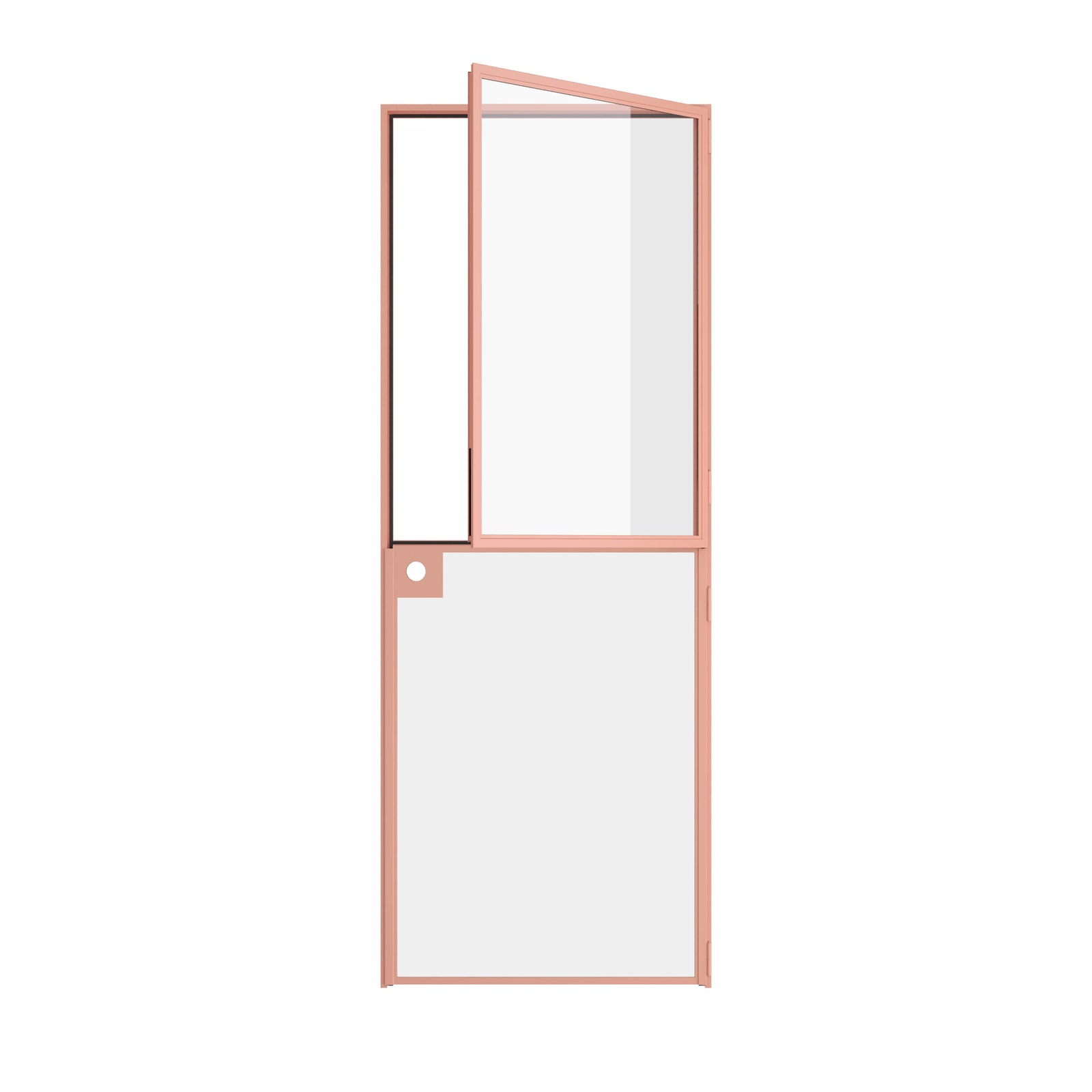 Pinkys Air Lite interior steel door, single, flat, Dutch, open