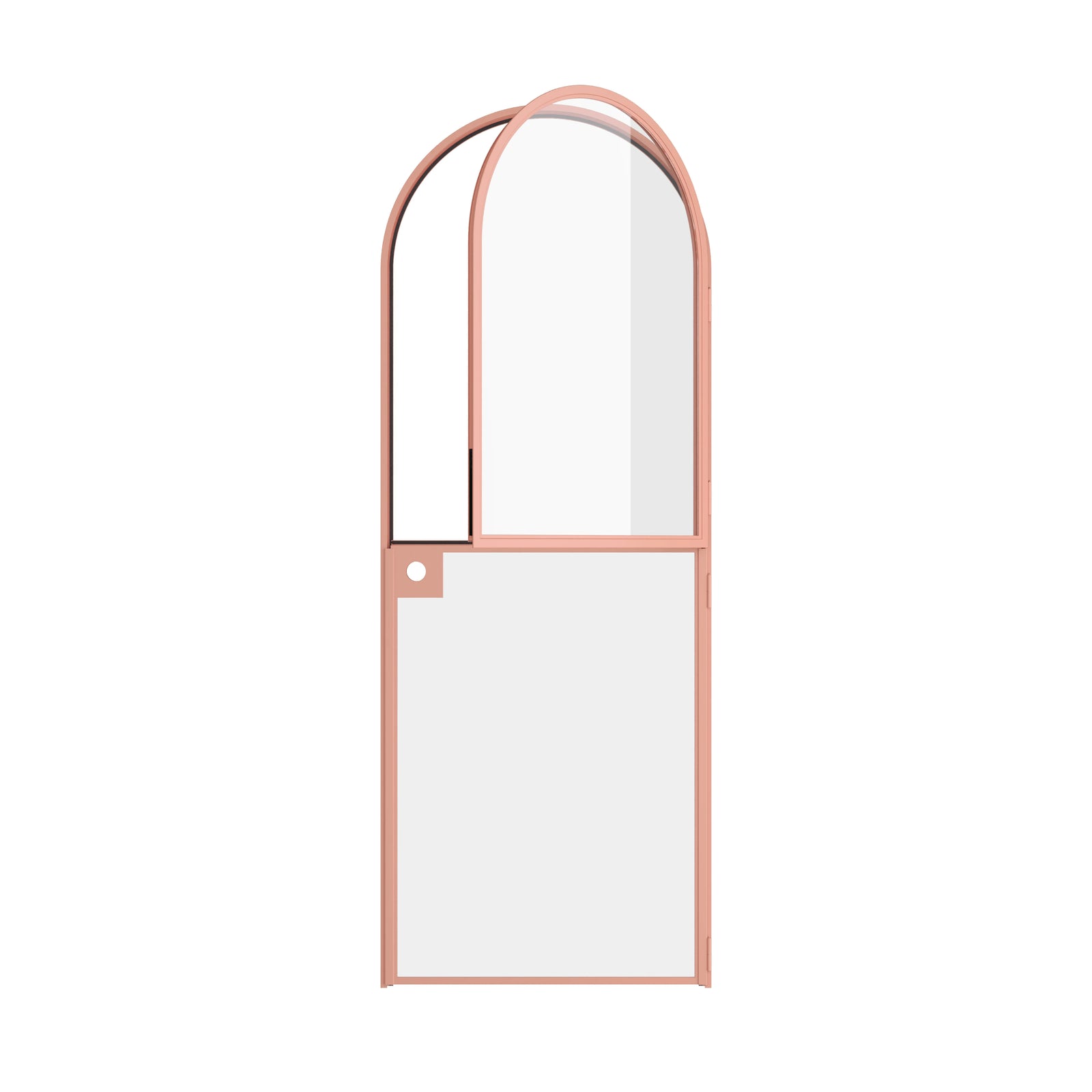Pinkys Air Lite interior steel door, single, full arch, Dutch, open