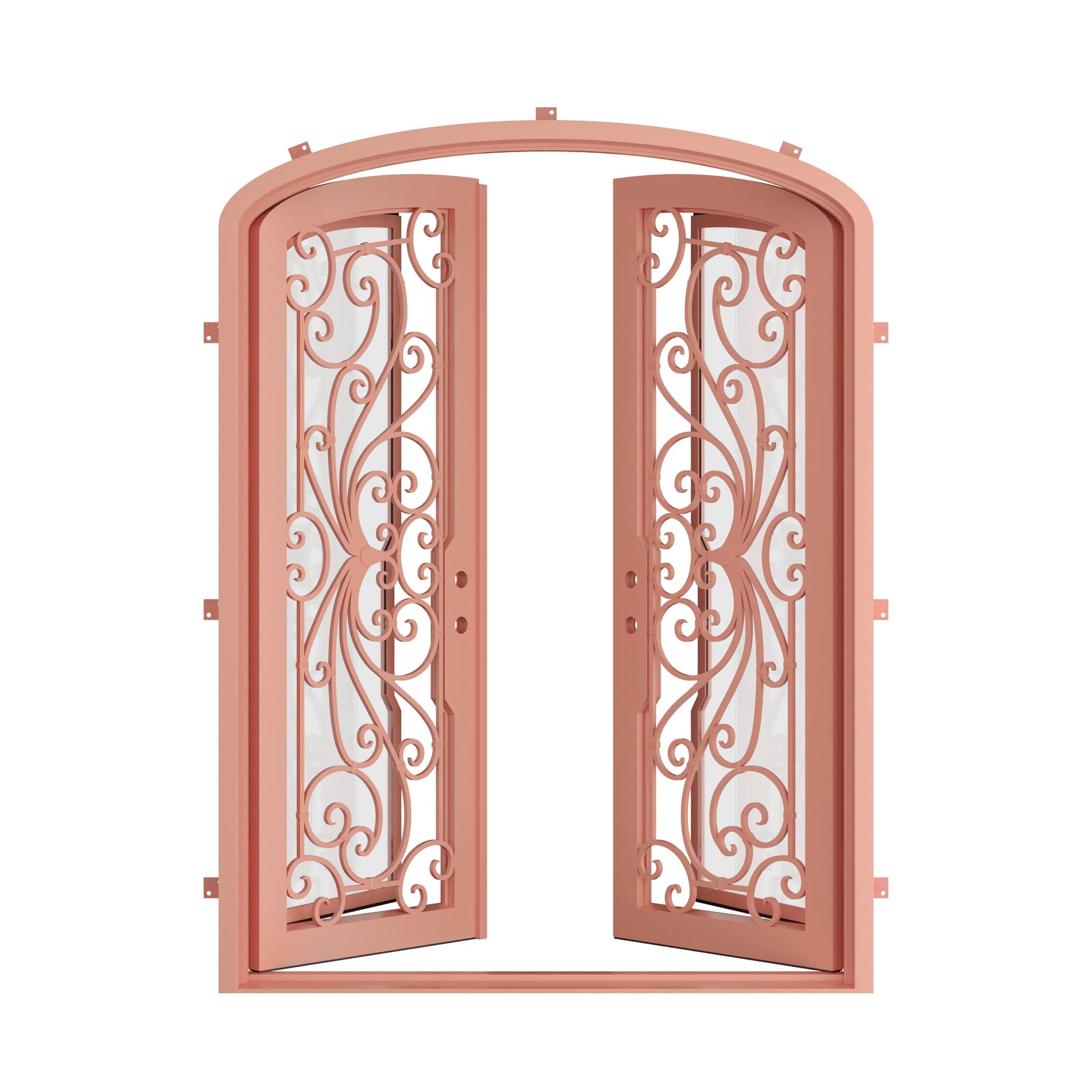 Pinkys Miracle steel door, double, mini arch, open