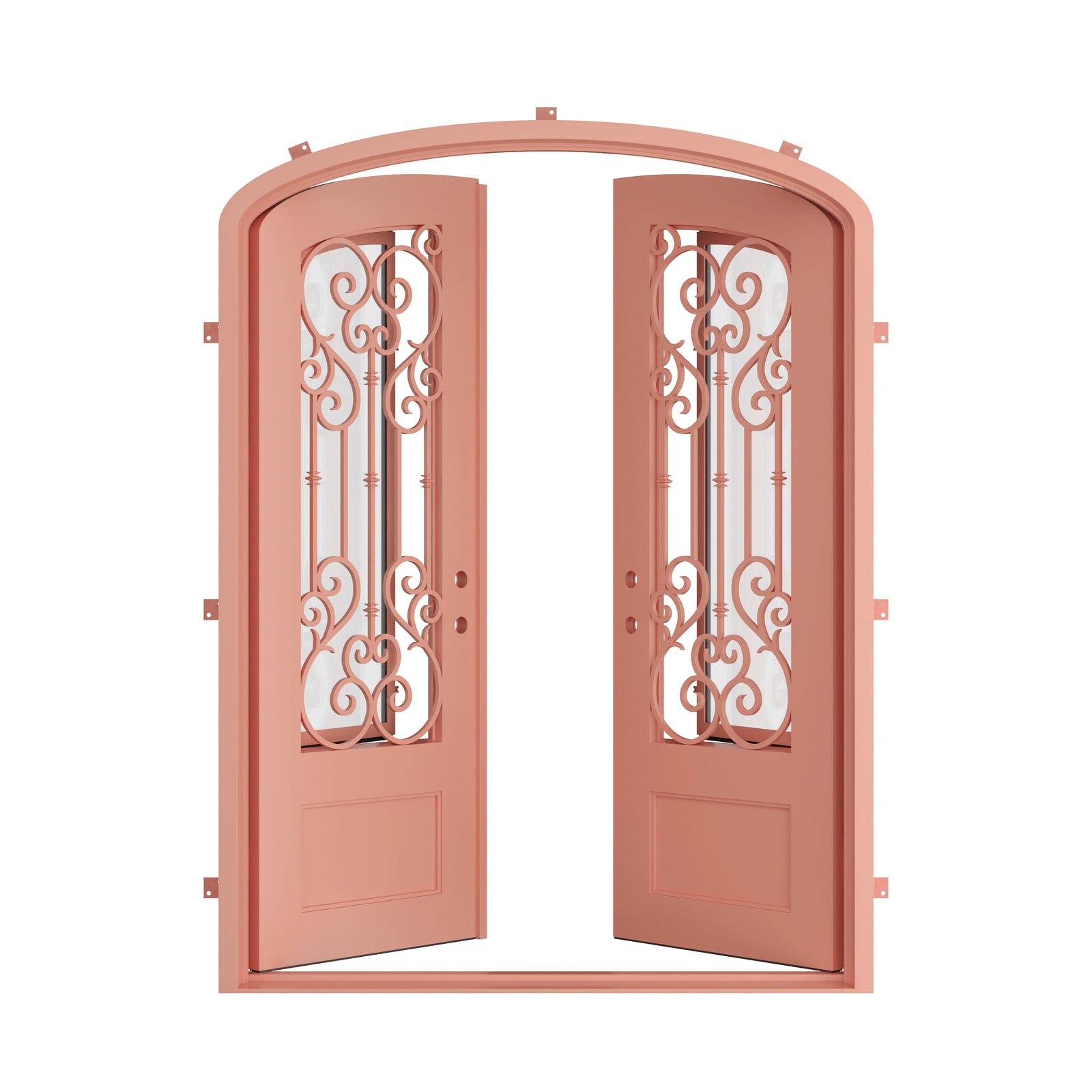 Pinkys New York steel door, double, mini arch, open