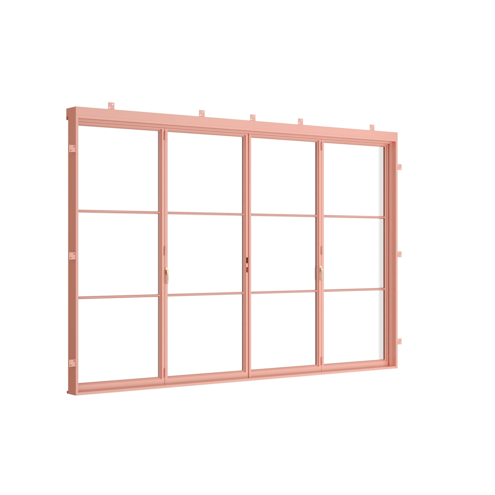 Pinkys Air 4 steel door, bifold, center-split, closed