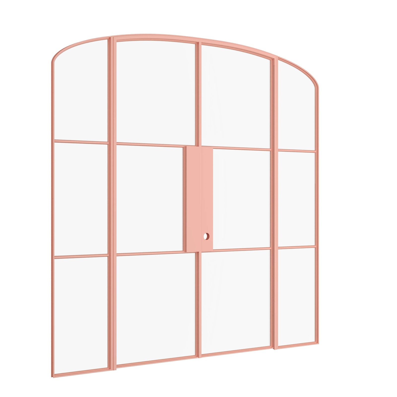 Pinkys Air 4 interior steel door, double, mini arch, with side windows, closed