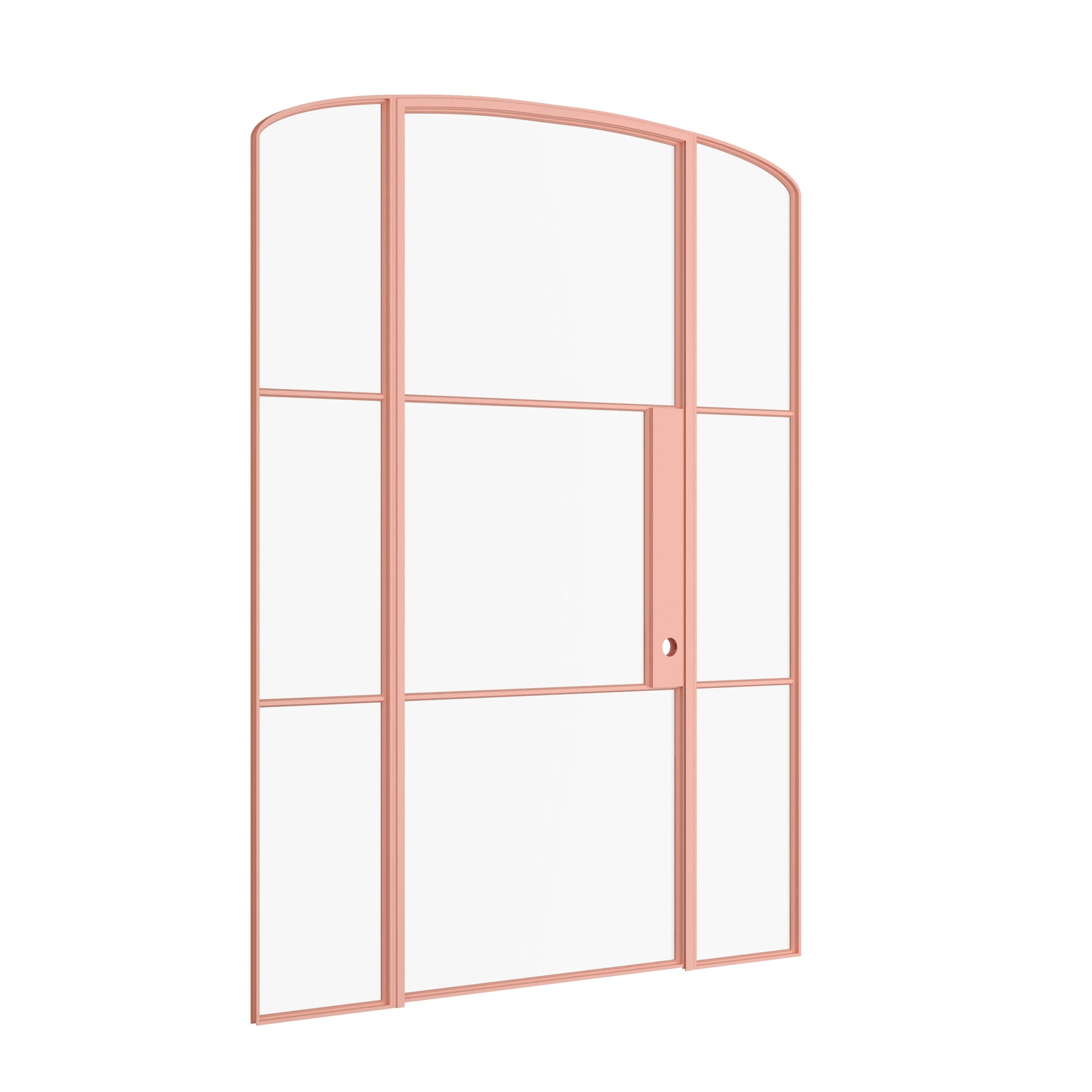 Pinkys Air 4 interior steel door, single, mini arch, with side windows, closed