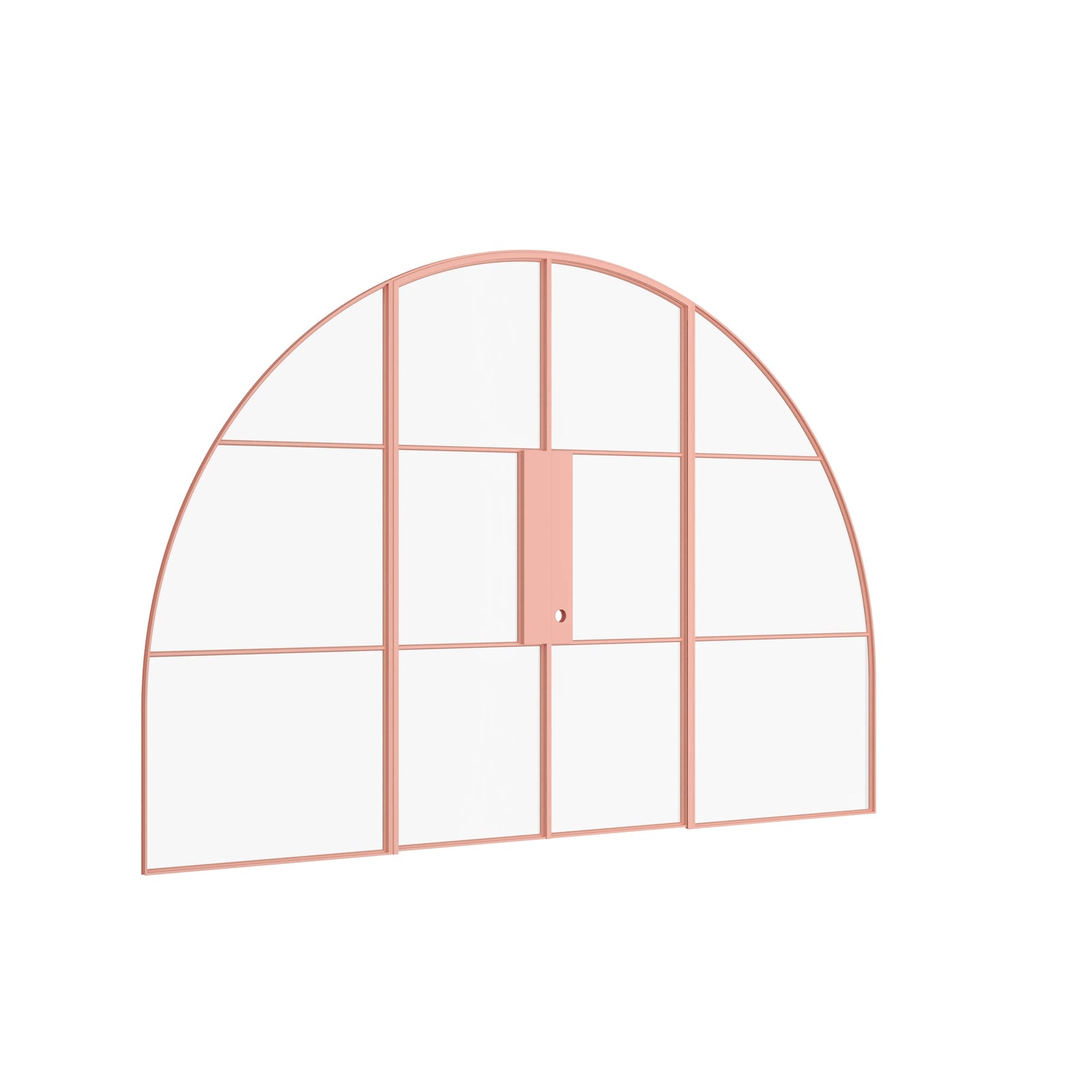Pinkys Air 4 interior steel door, double, full arch, with side windows, closed