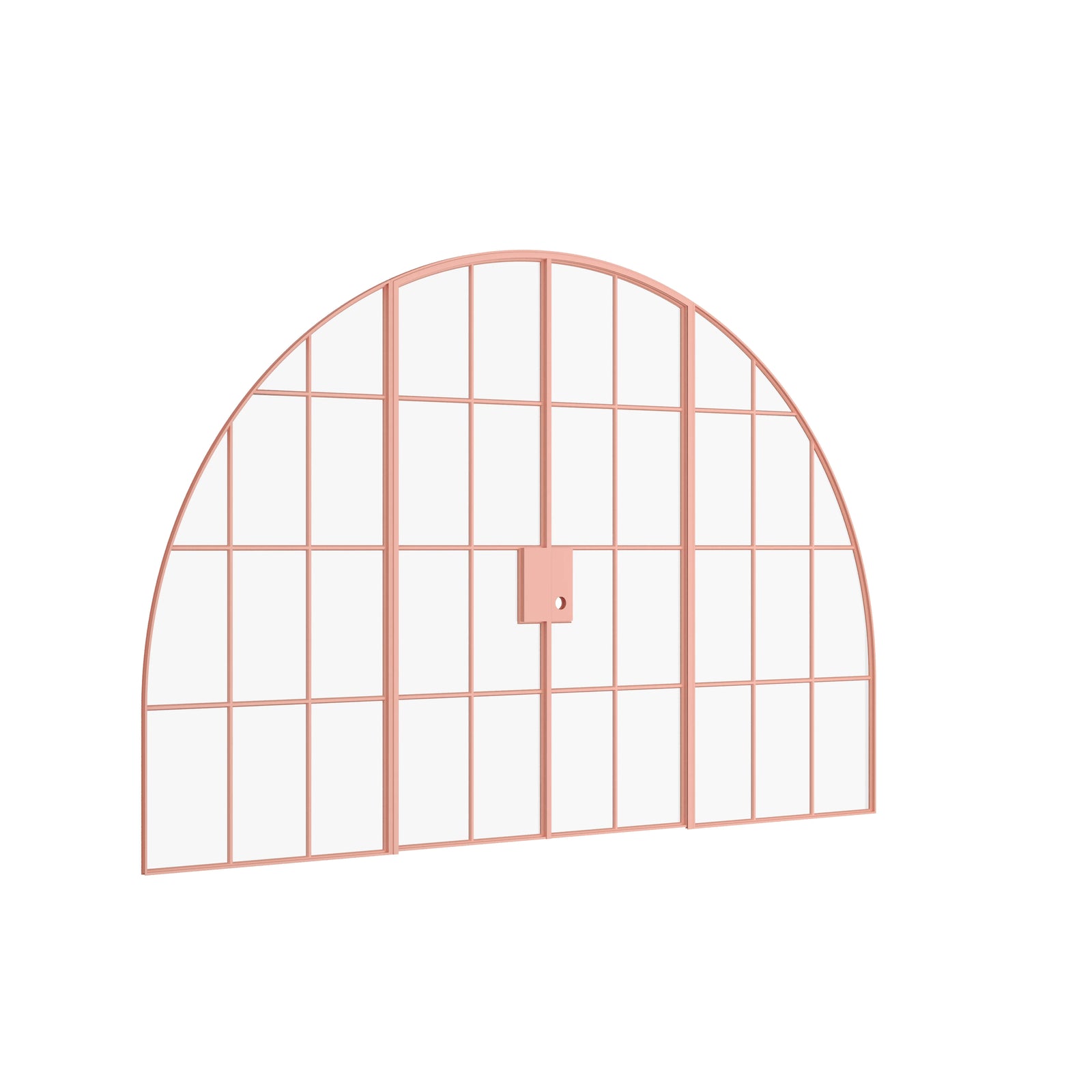 Pinkys Air 5 interior steel door, double, full arch, with side windows, closed