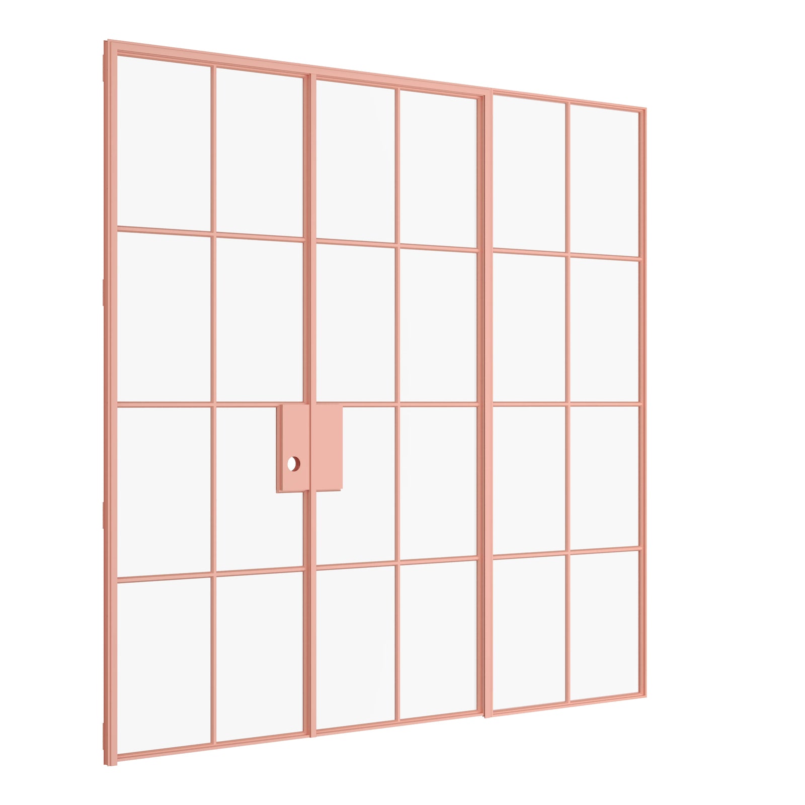 Pinkys Air 5 interior steel door, double, flat, with a left side window, closed