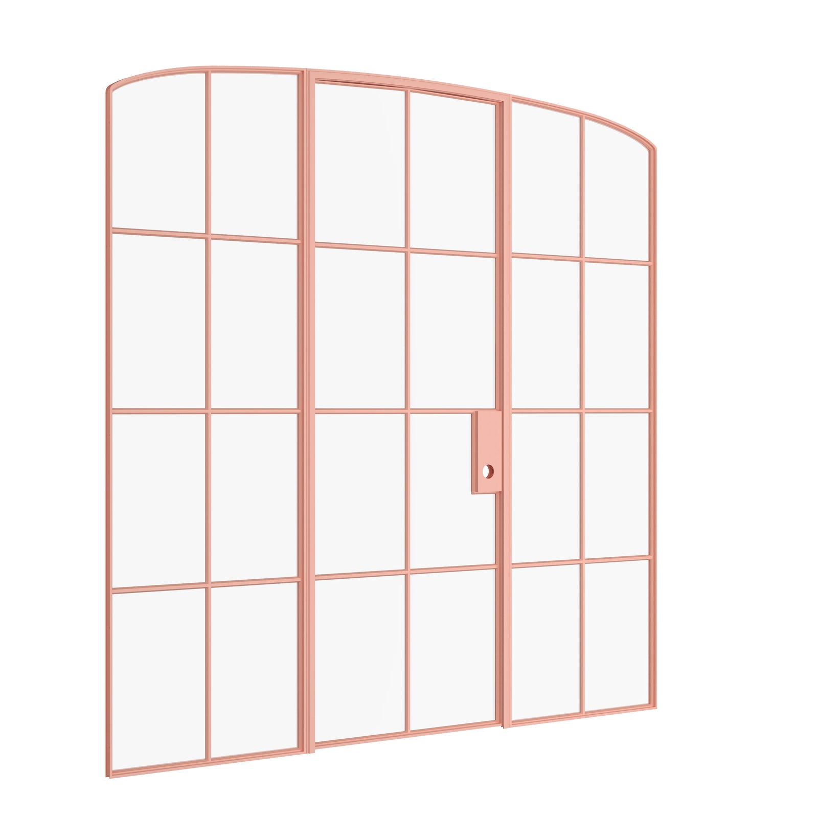 Pinkys Air 5 interior steel door, single, mini arch, with side windows, closed