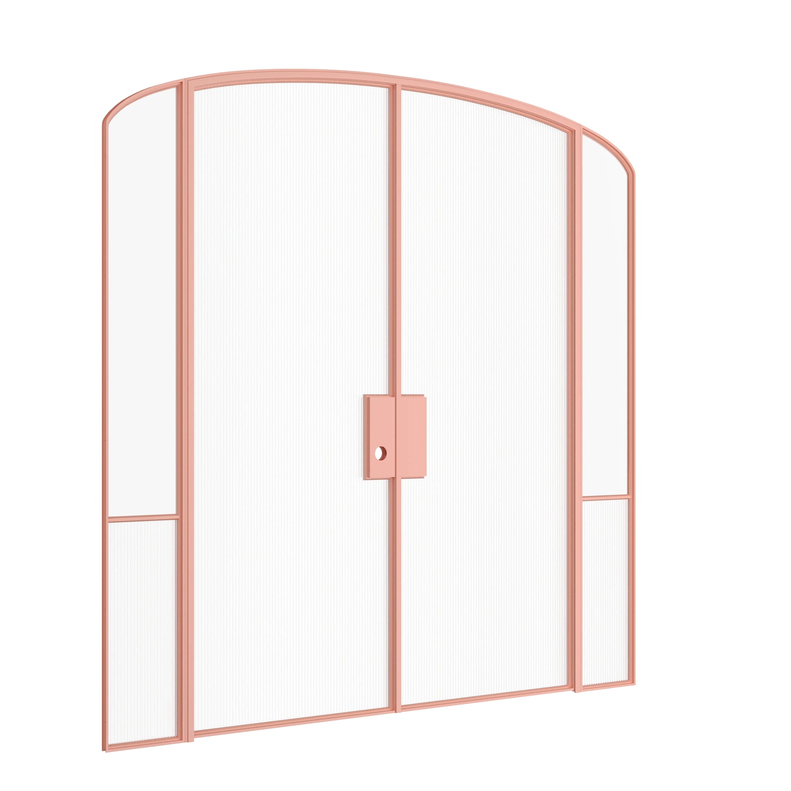Pinkys Air Grand interior steel door, double, mini arch, with side windows, closed