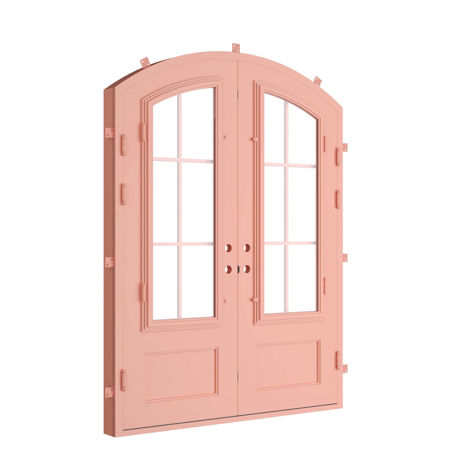 Pinkys Bristol steel door, double, arch, closed