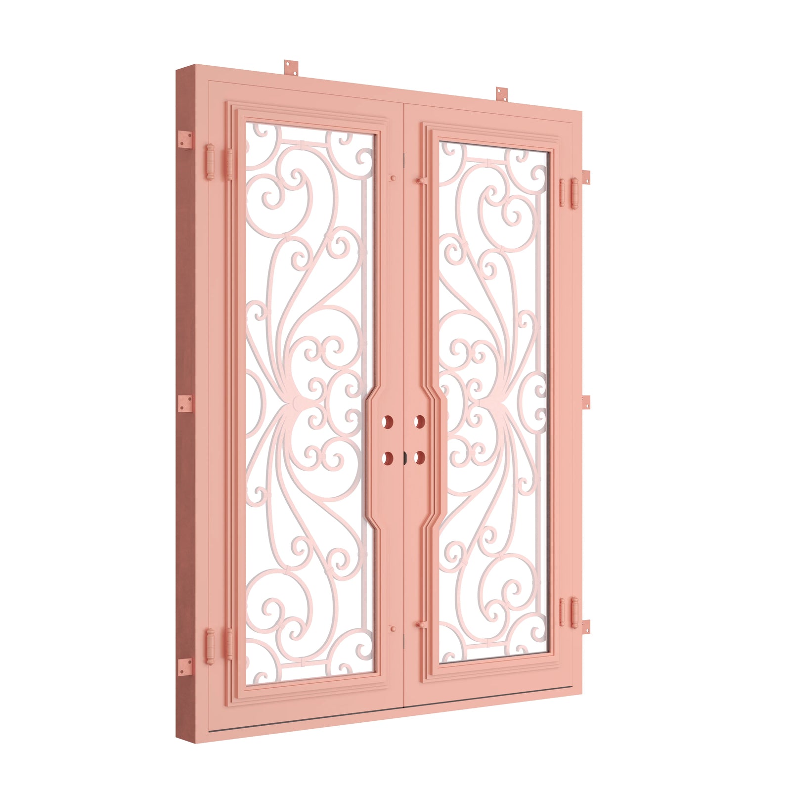 Pinkys Miracle steel door, double, flat, closed