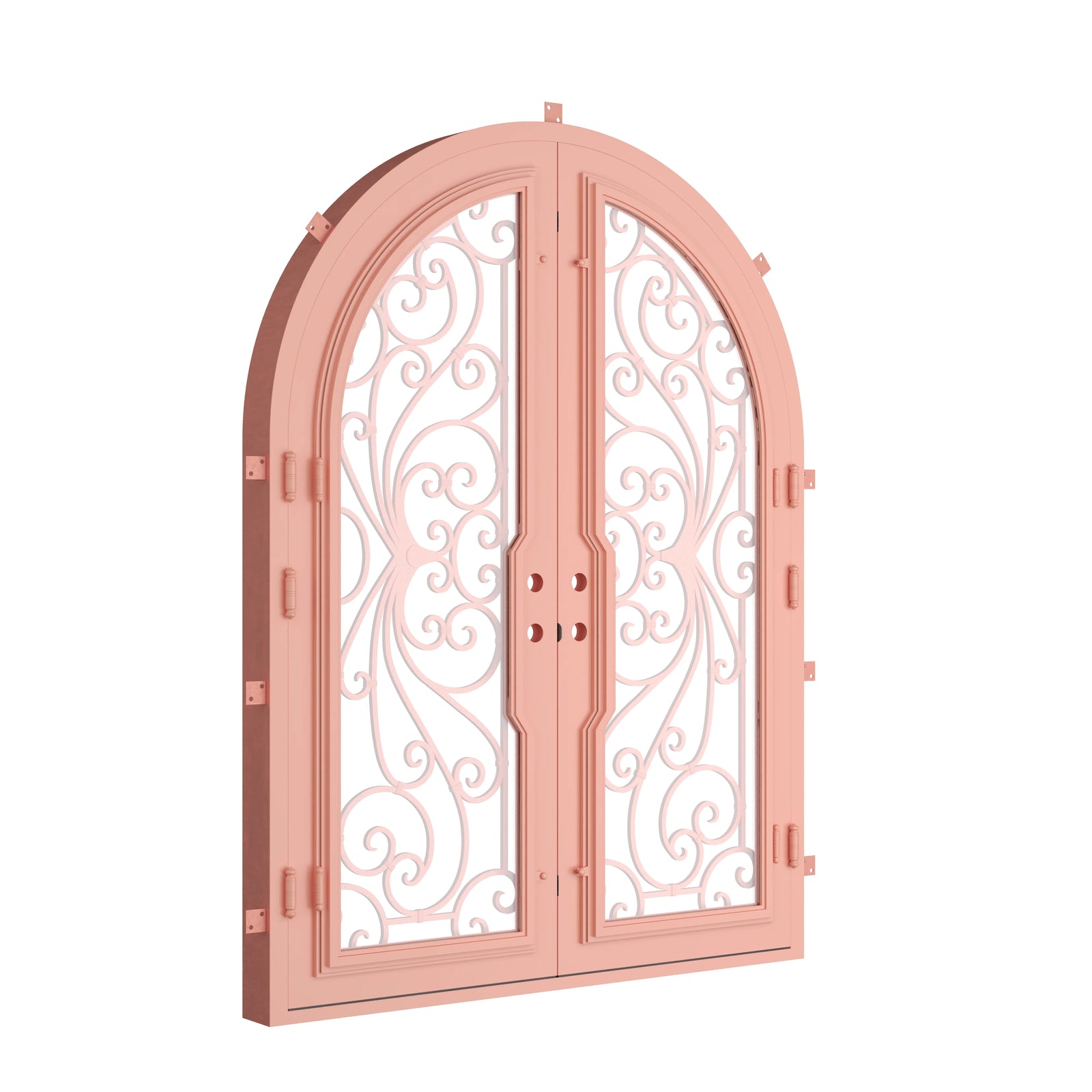 Pinkys Miracle steel door, double, full arch, closed