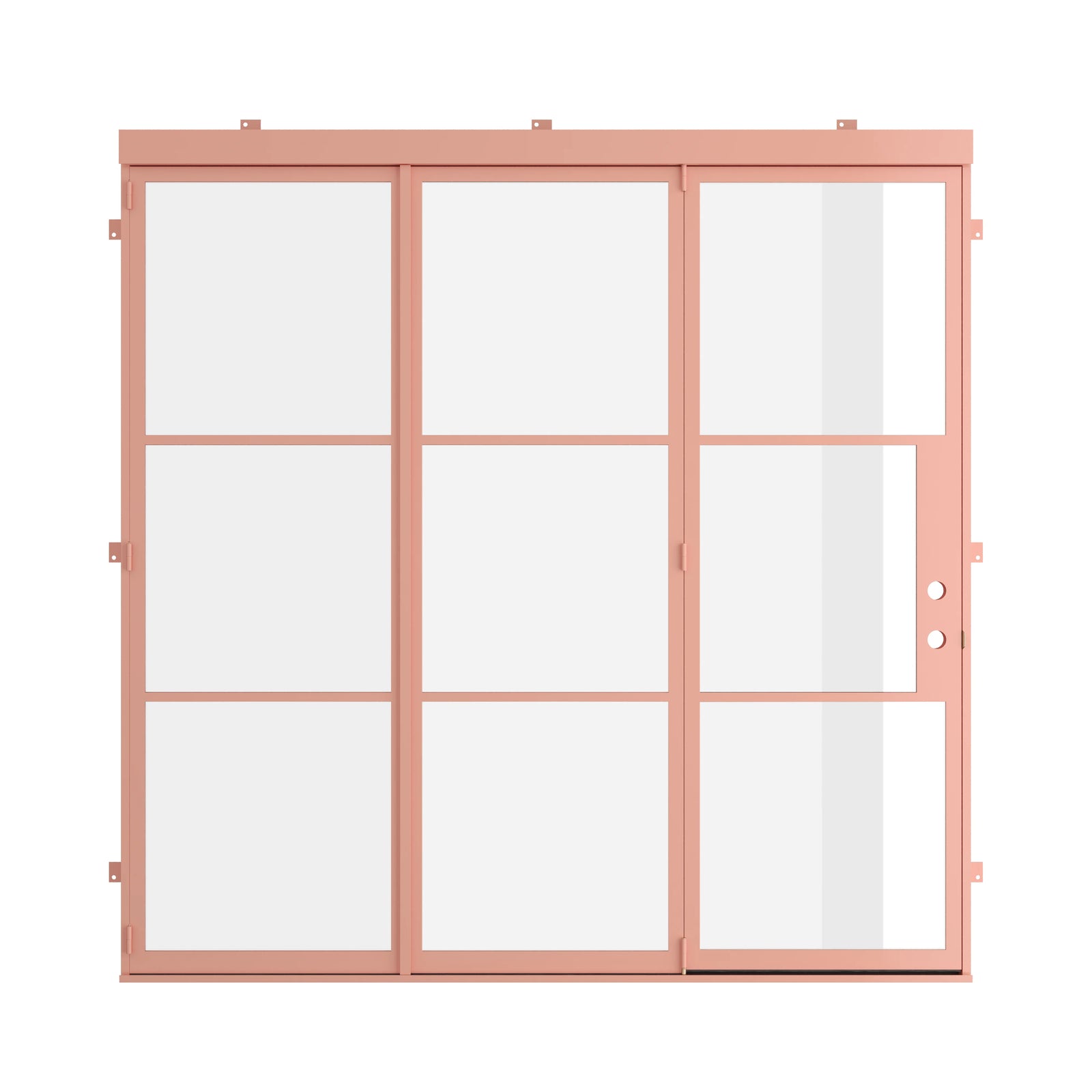 Pinkys Air 4 steel door, bifold, closed