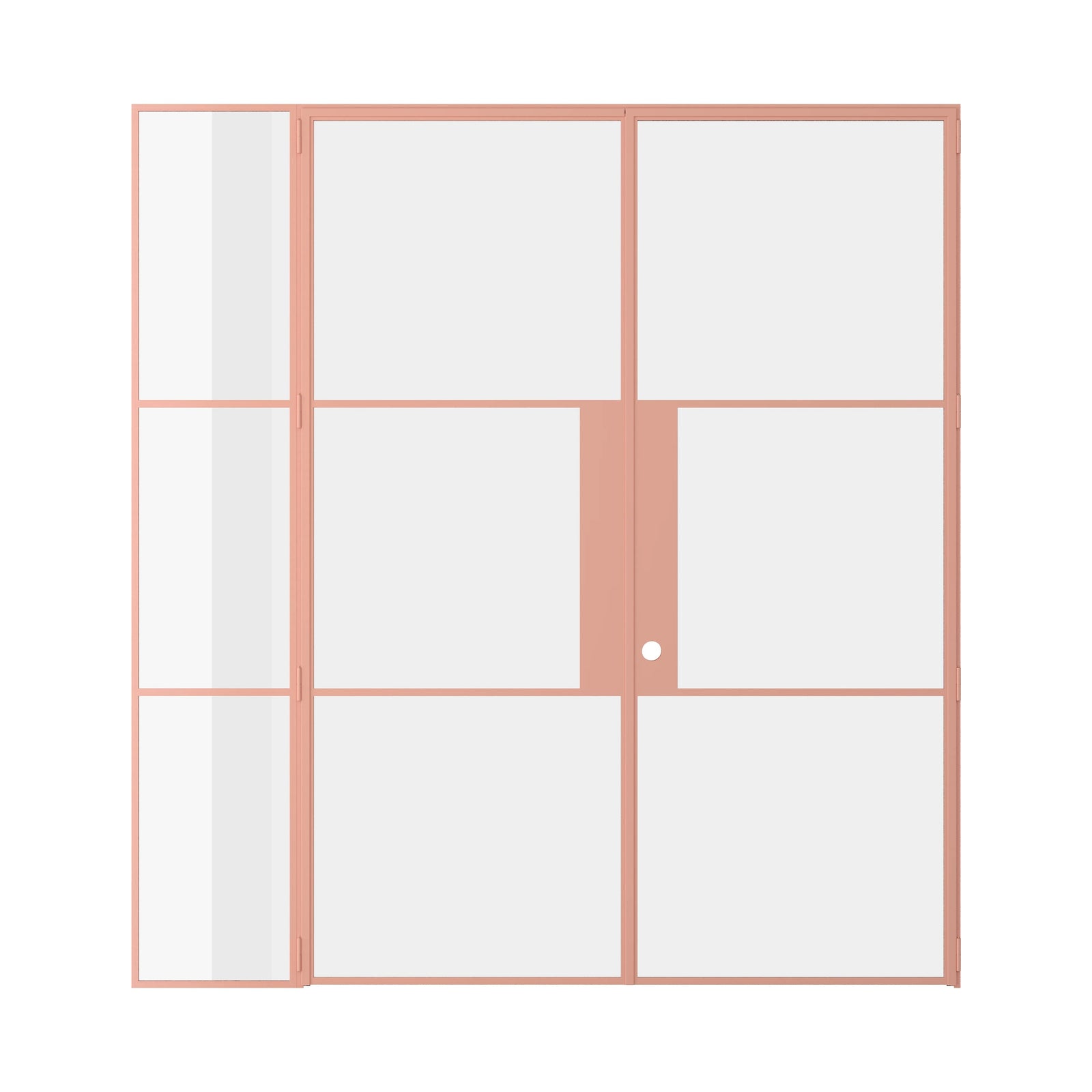 Pinkys Air 4 interior steel door, single, double, flat, closed