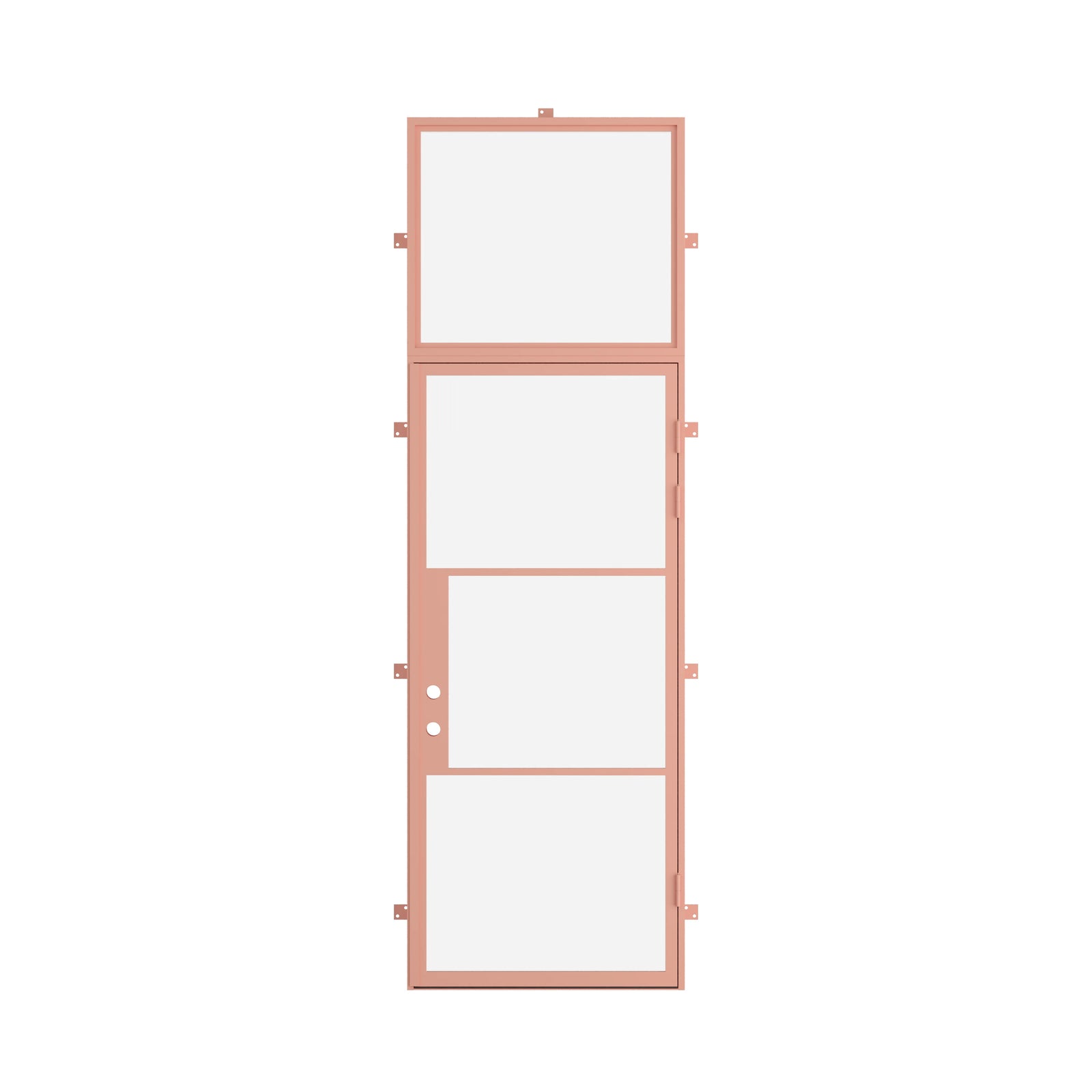 Pinkys Air 4 steel door, single, flat, with a flat top window, closed