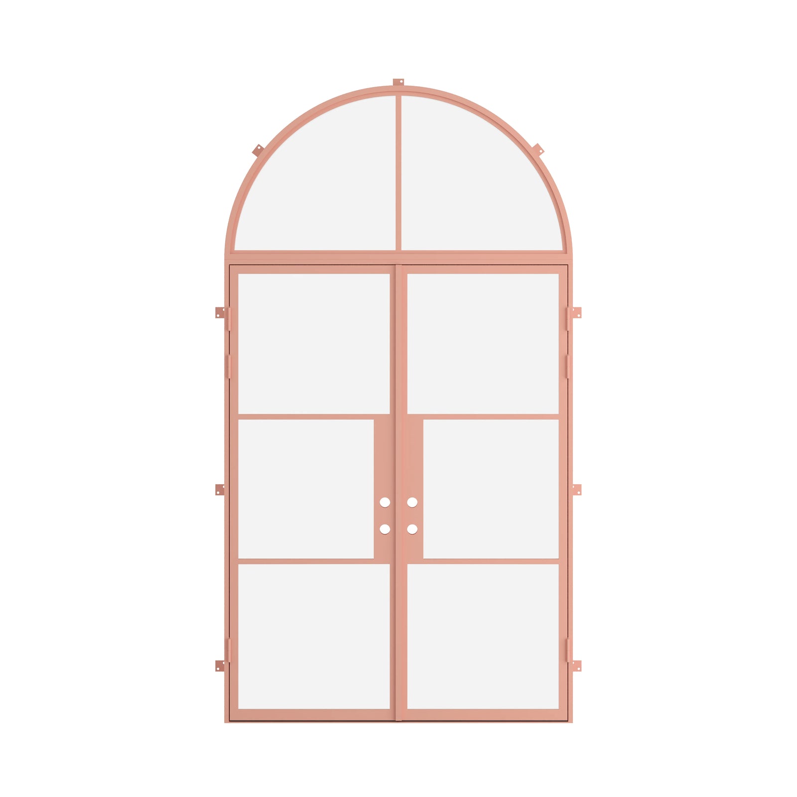 Pinkys Air 4 steel door, double, flat, with a full-arch top window, closed