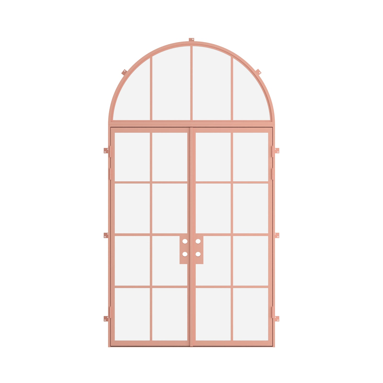 Pinkys Air 5 steel door, double, flat, with a full-arch top window, closed