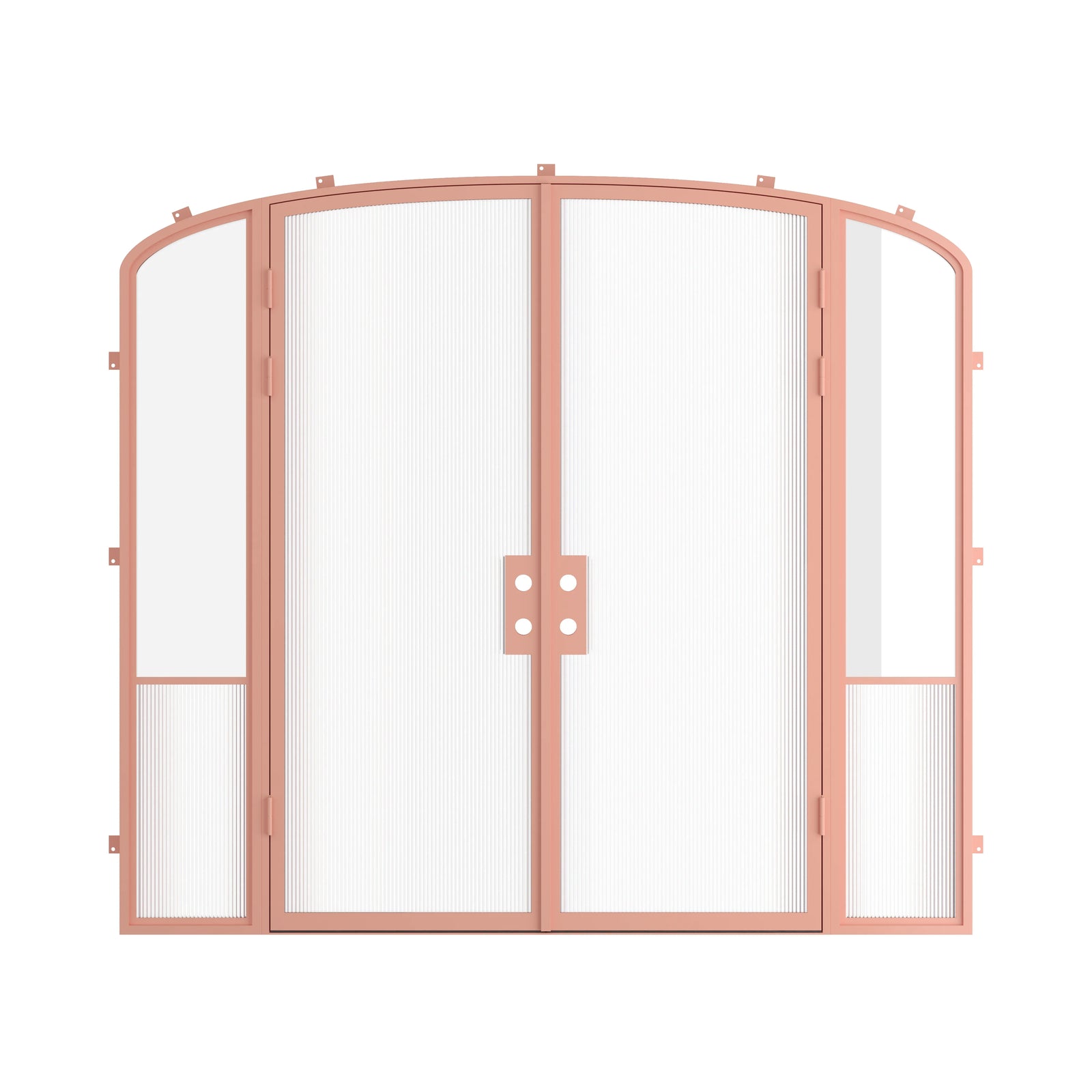 Pinkys Air Grand steel door, double, mini arch, with side windows, closed