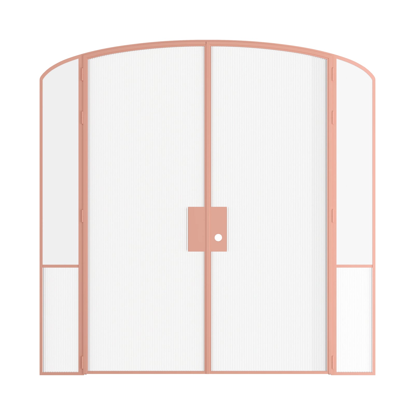 Pinkys Air Grand interior steel door, double, mini arch, with side windows, closed