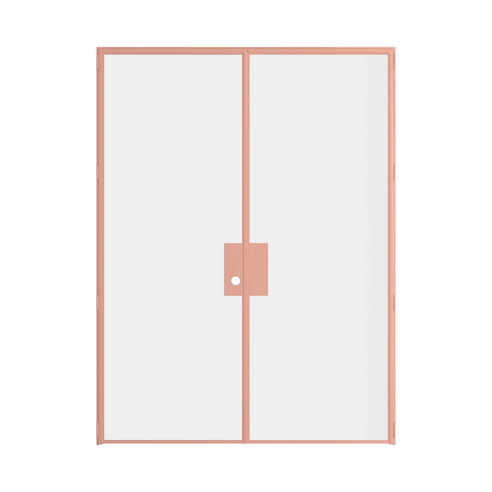 Pinkys Air Lite steel door, double, flat, closed