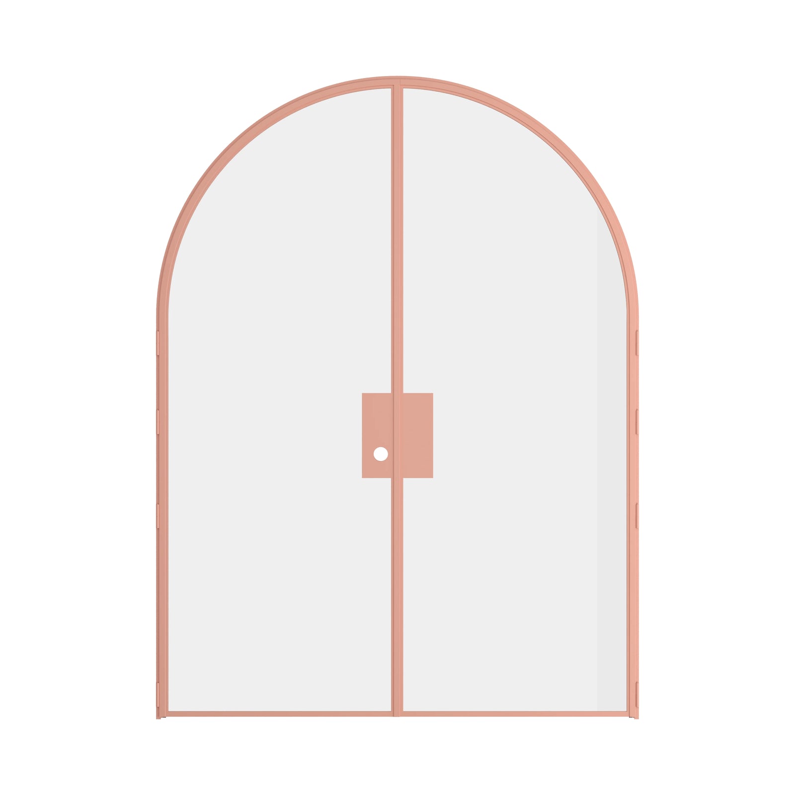 Pinkys Air Lite steel door, double, full arch, closed