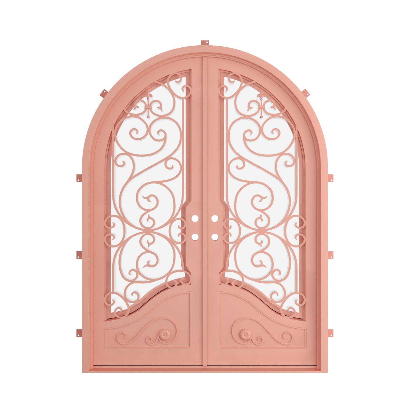 Pinkys Beverly steel door, double, full arch, closed