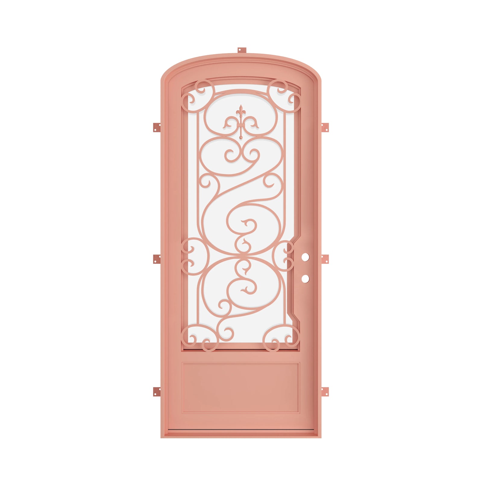Pinkys Beverly steel door, single, mini arch, closed
