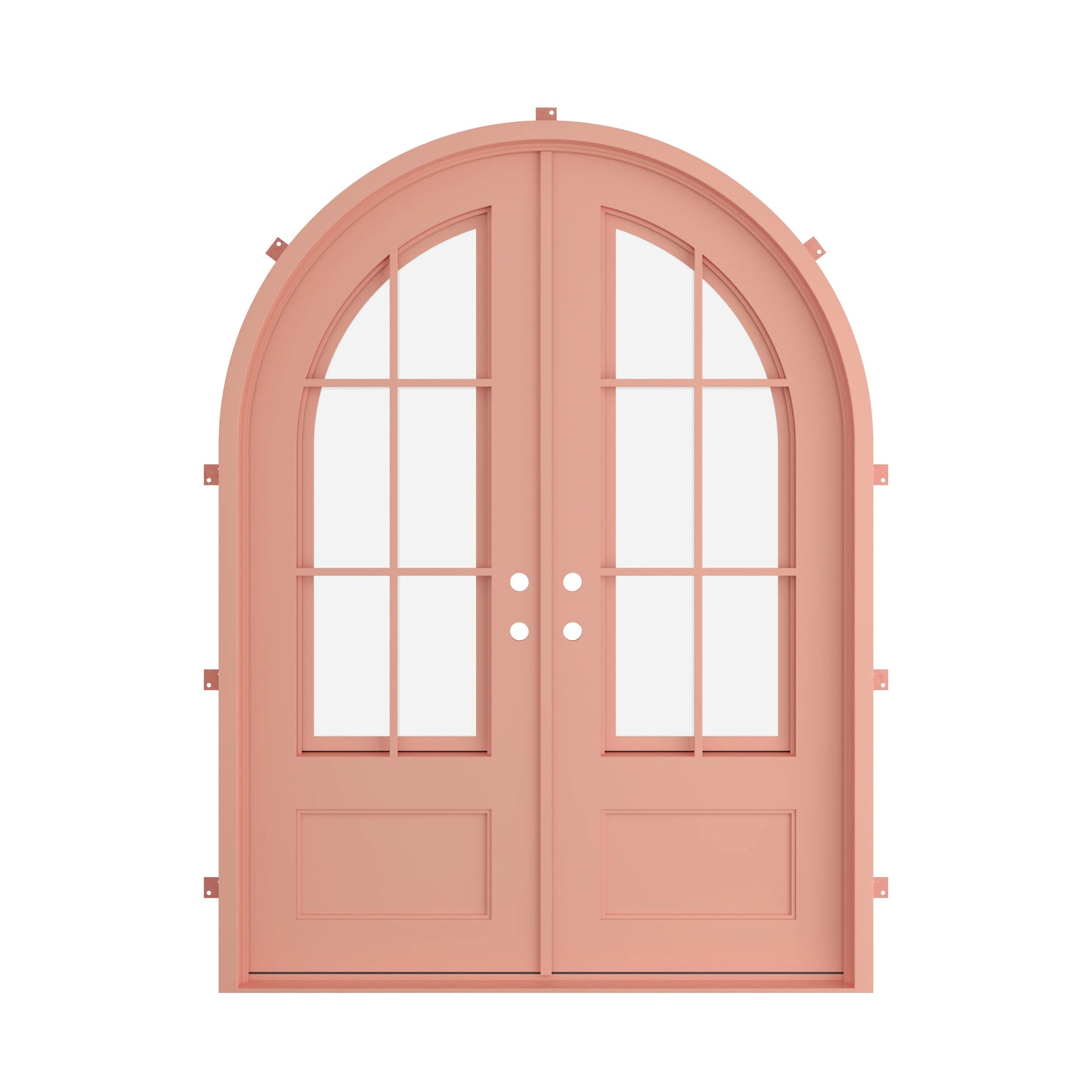 Pinkys Bristol steel door, double, full arch, closed