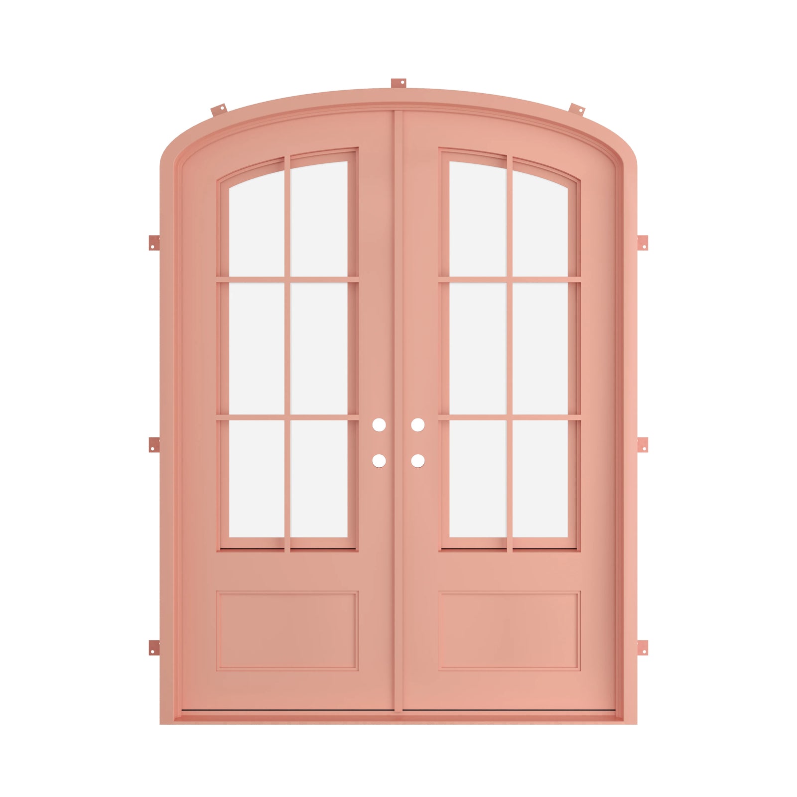 Pinkys Bristol steel door, double, mini arch, closed
