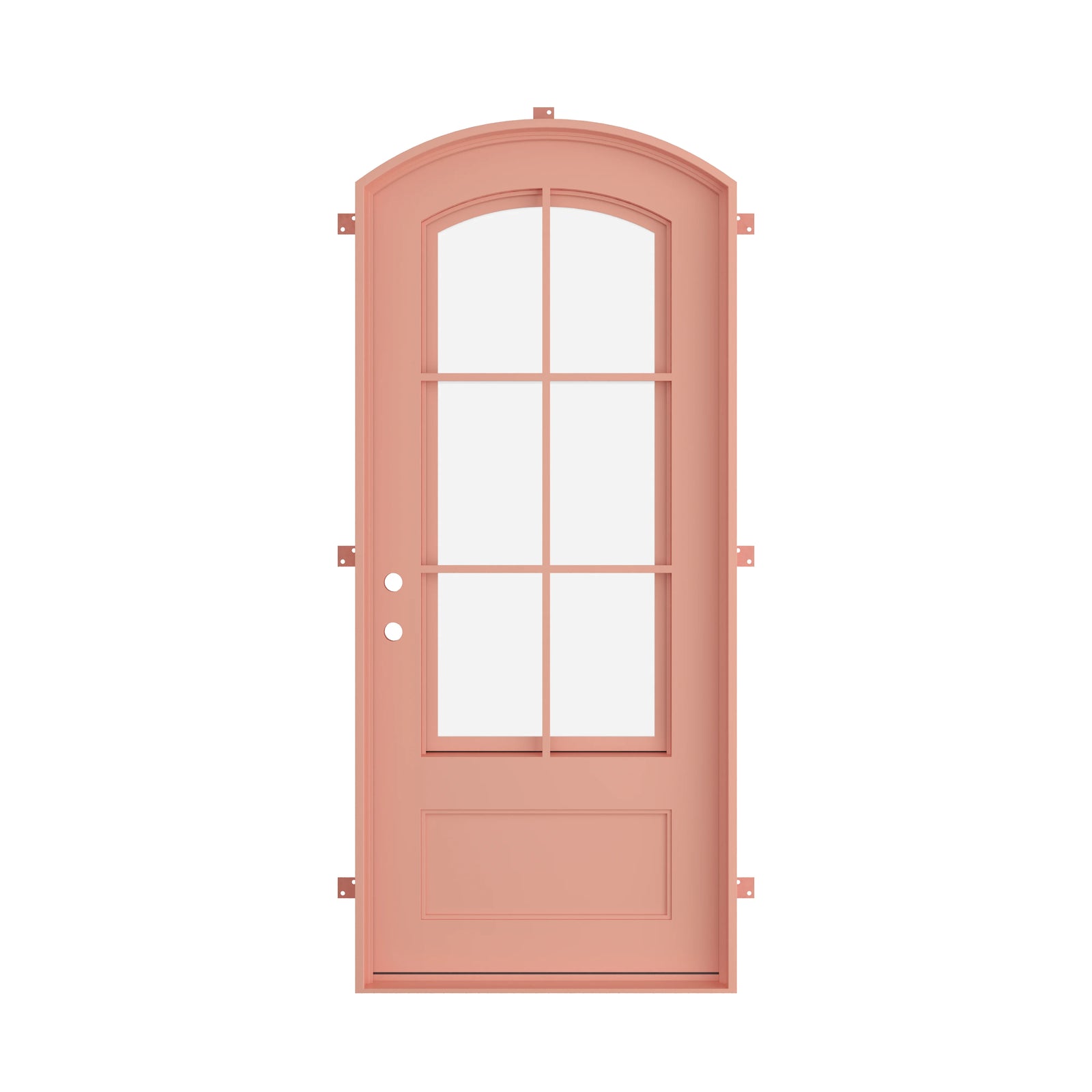 Pinkys Bristol steel door, single, arch, closed