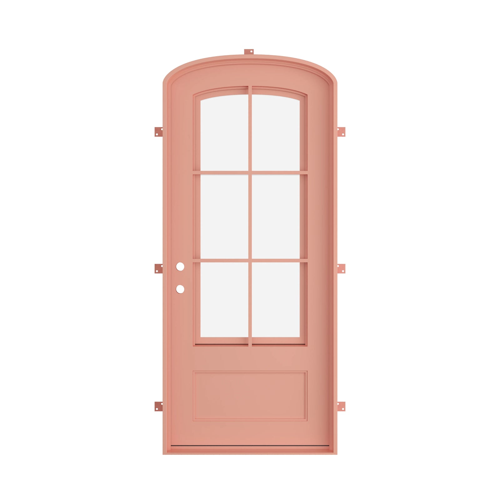 Pinkys Bristol steel door, single, mini arch, closed