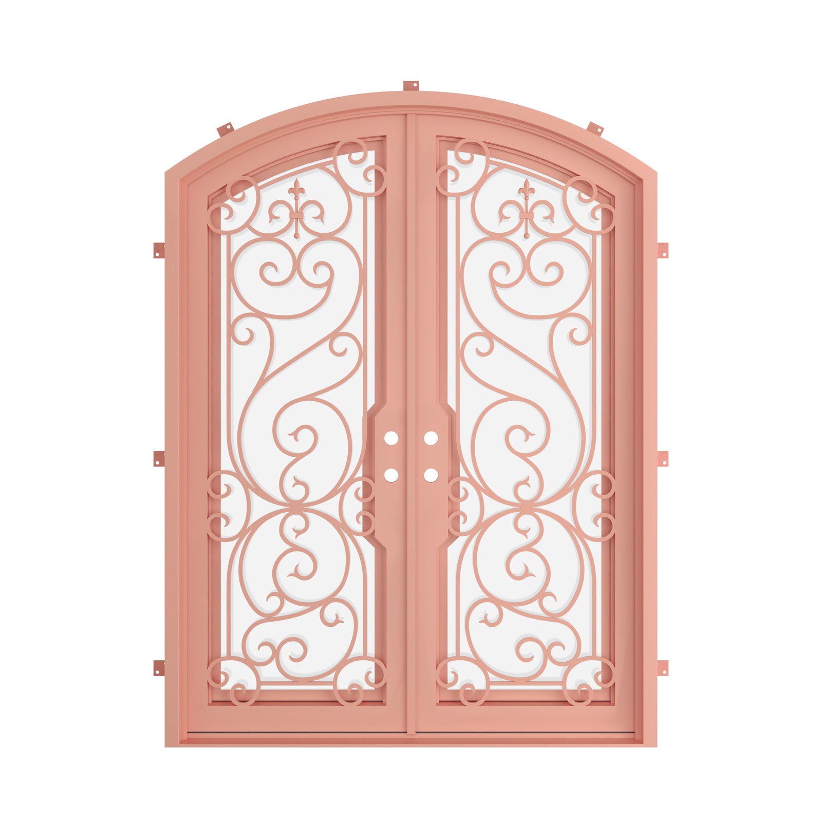 Pinkys Hills steel door, double, arch, closed