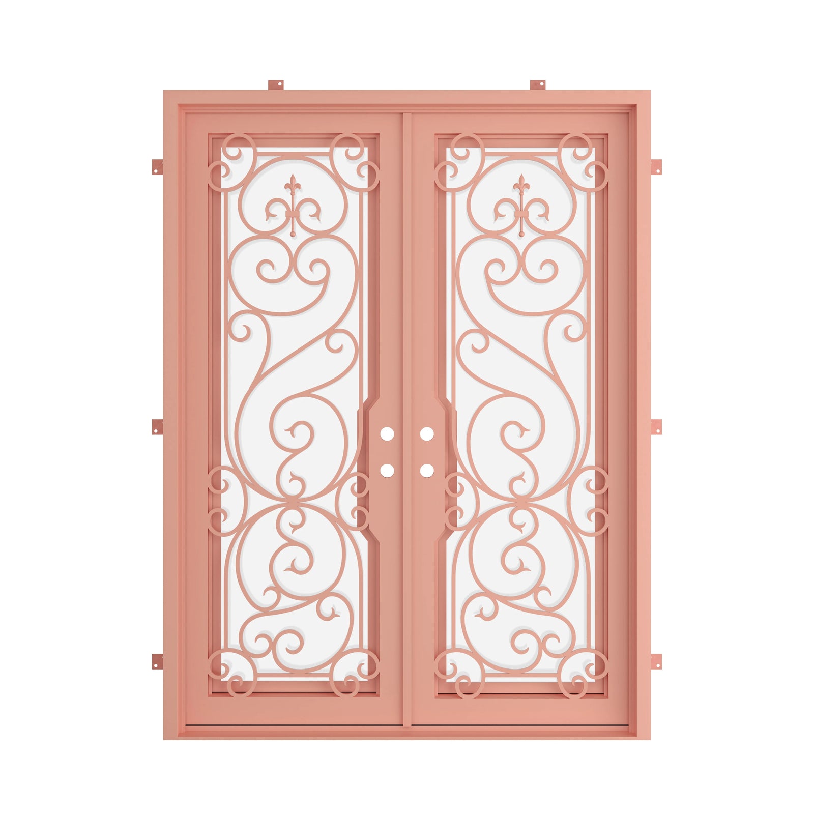 Pinkys Hills steel door, double, flat, closed