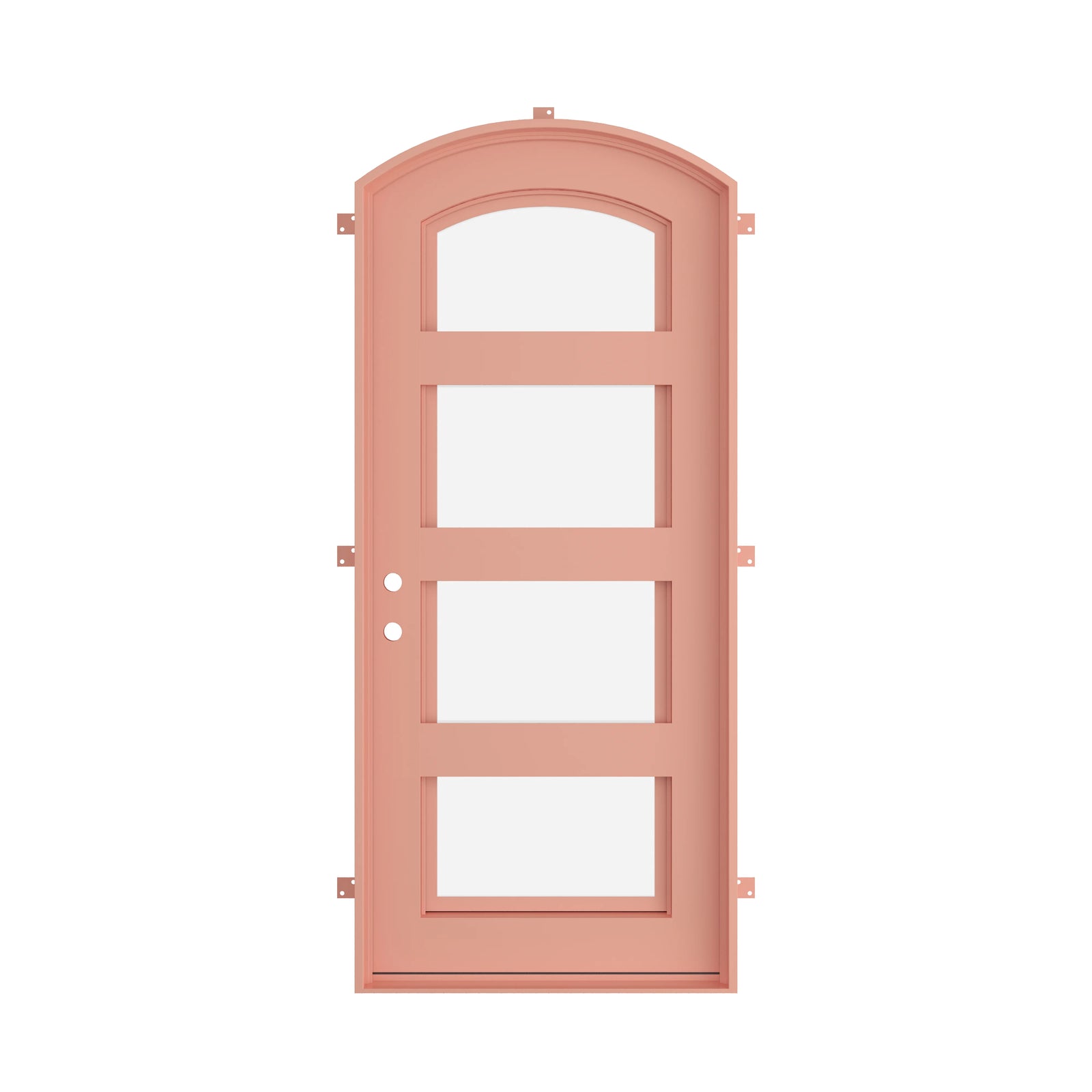 Pinkys Knox steel door, single, arch, closed
