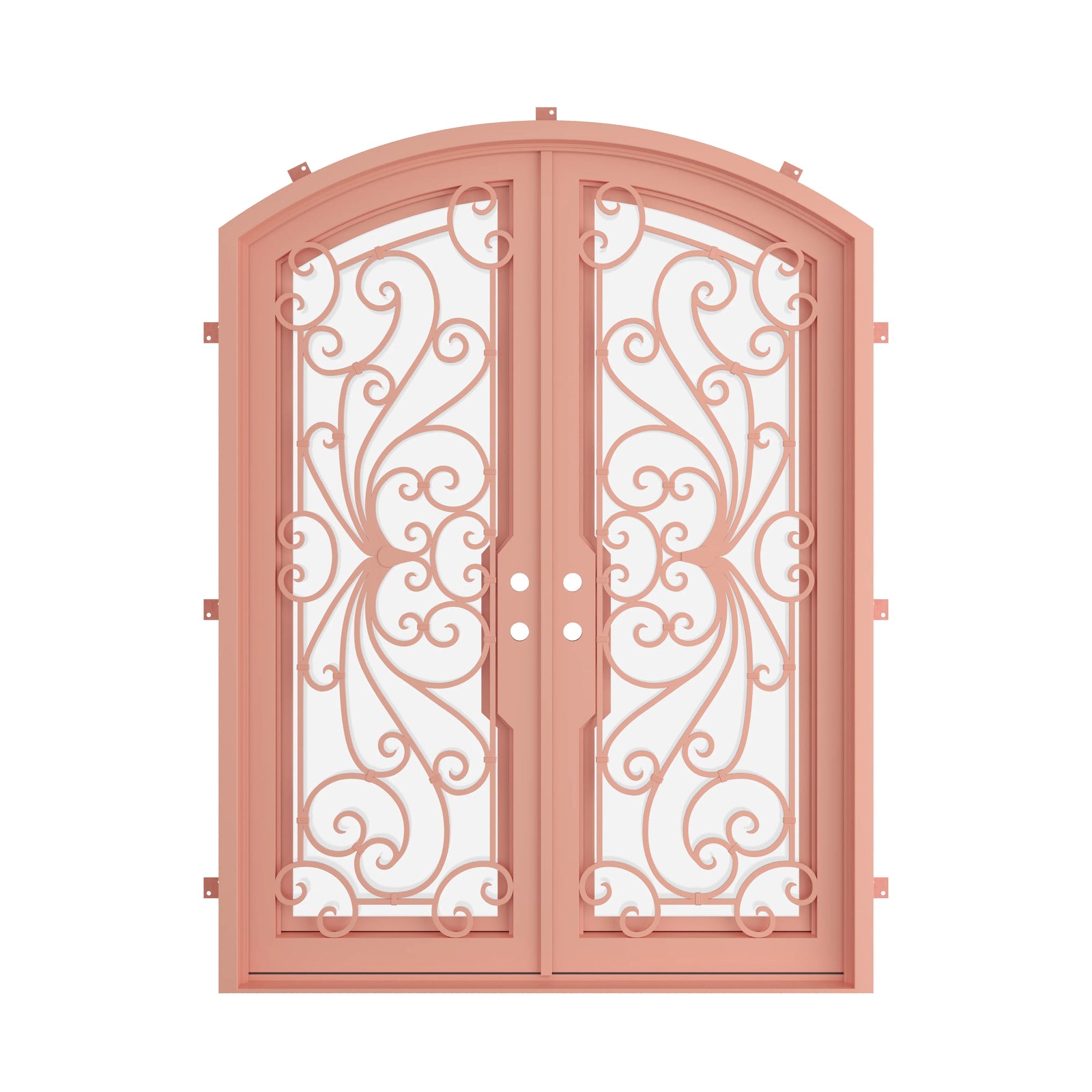 Pinkys Miracle steel door, double, arch, closed