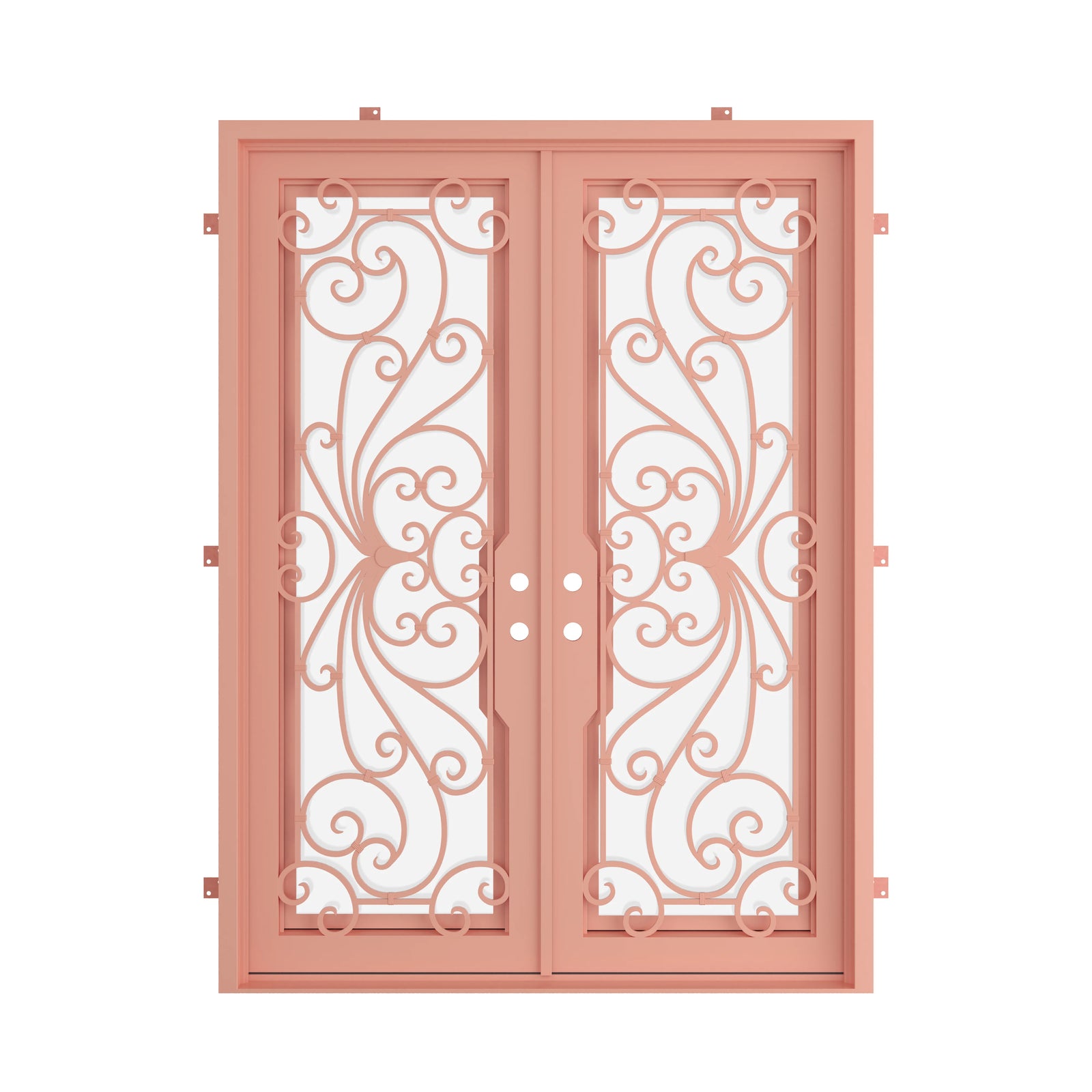 Pinkys Miracle steel door, double, flat, closed