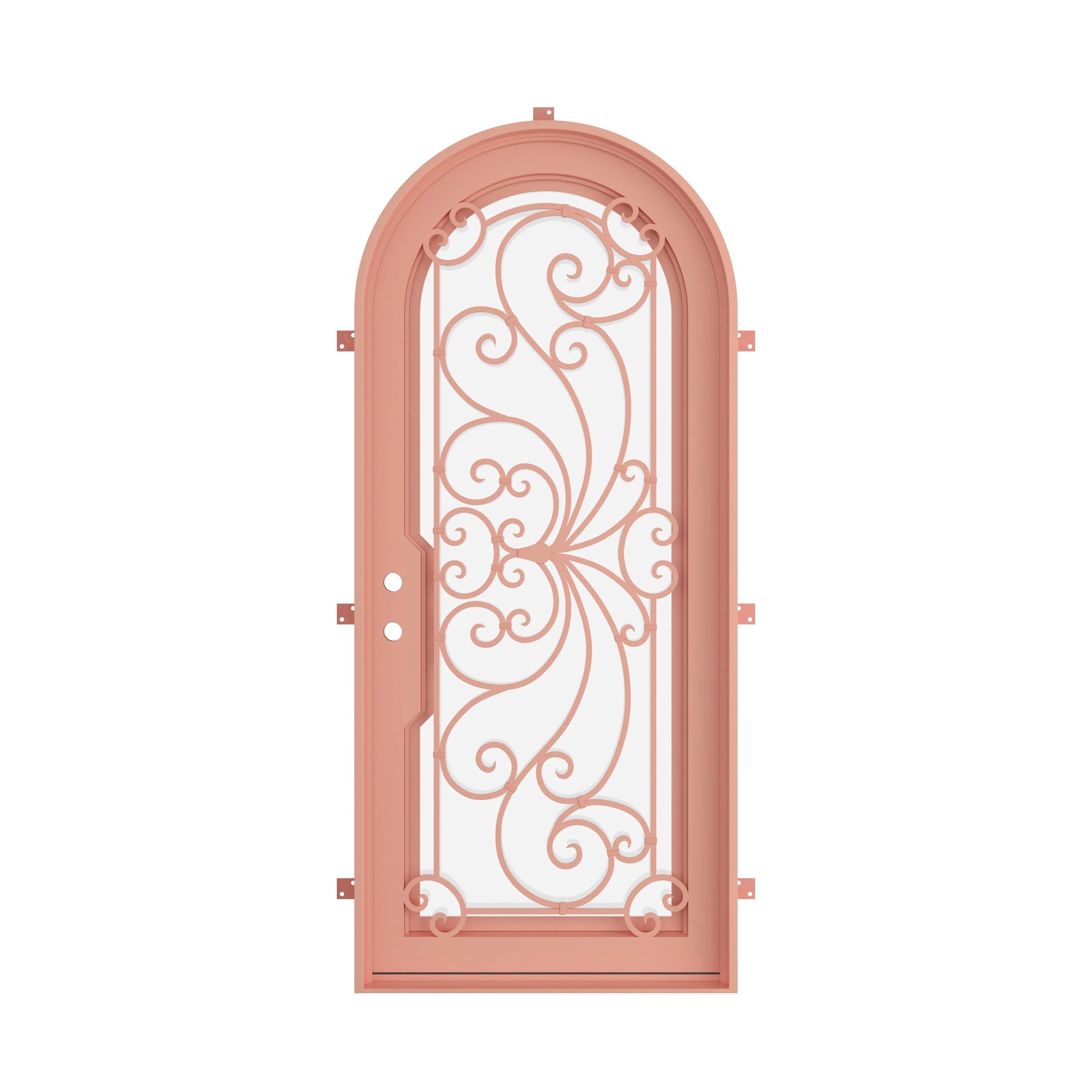 Pinkys Miracle steel door, single, full arch, closed
