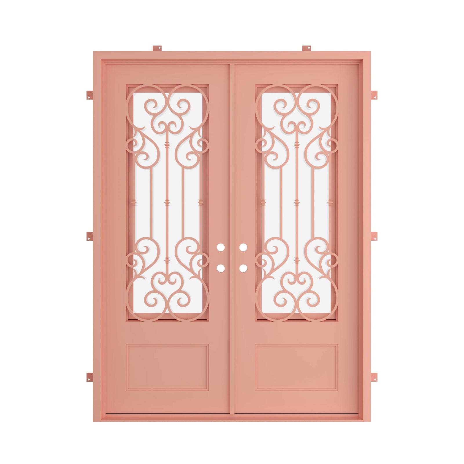 Pinkys New York steel door, double, flat, closed