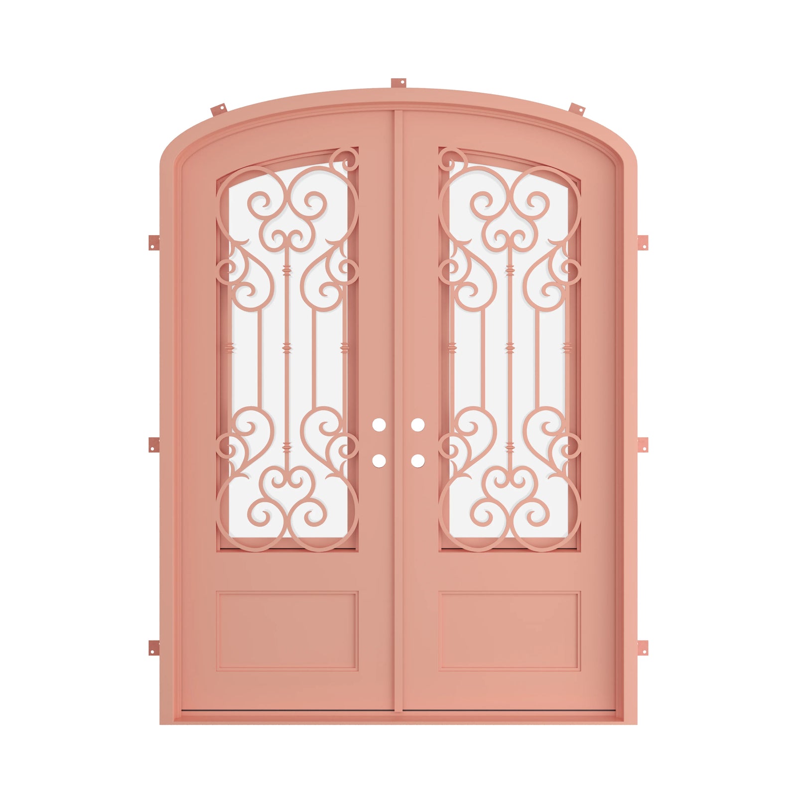 Pinkys New York steel door, double, mini arch, closed
