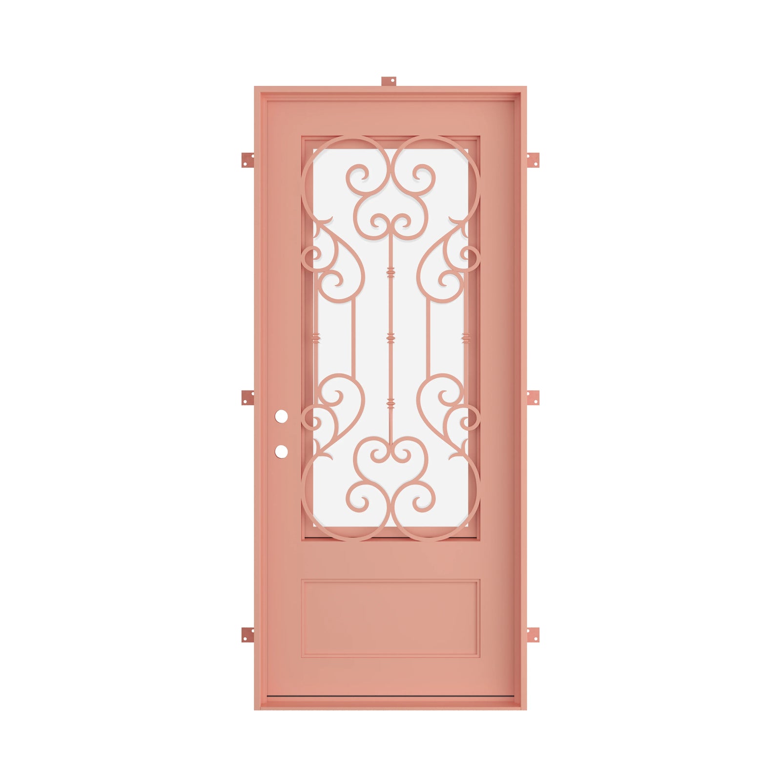 Pinkys New York steel door, single, flat, closed