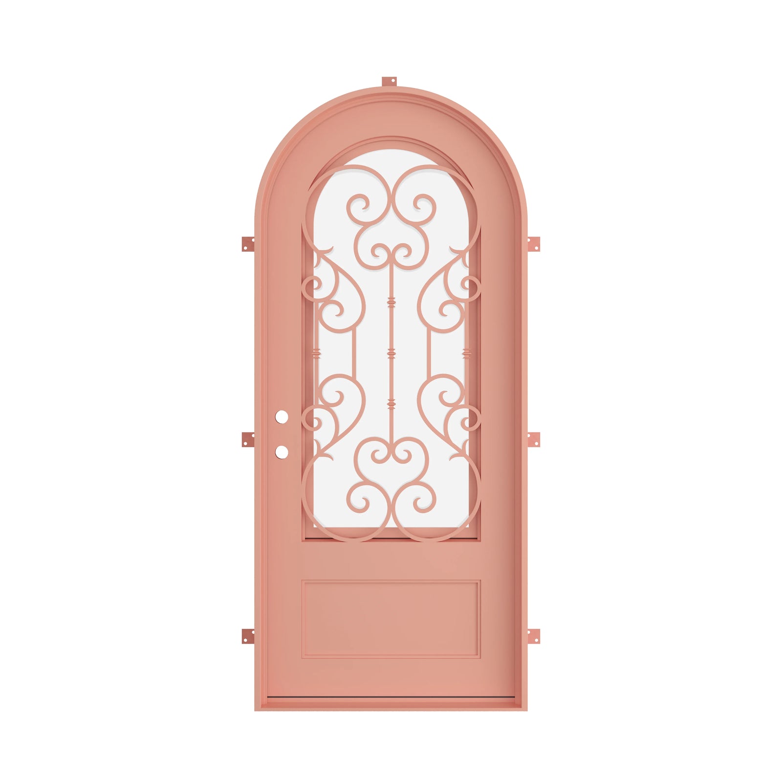 Pinkys New York steel door, single, arch, closed