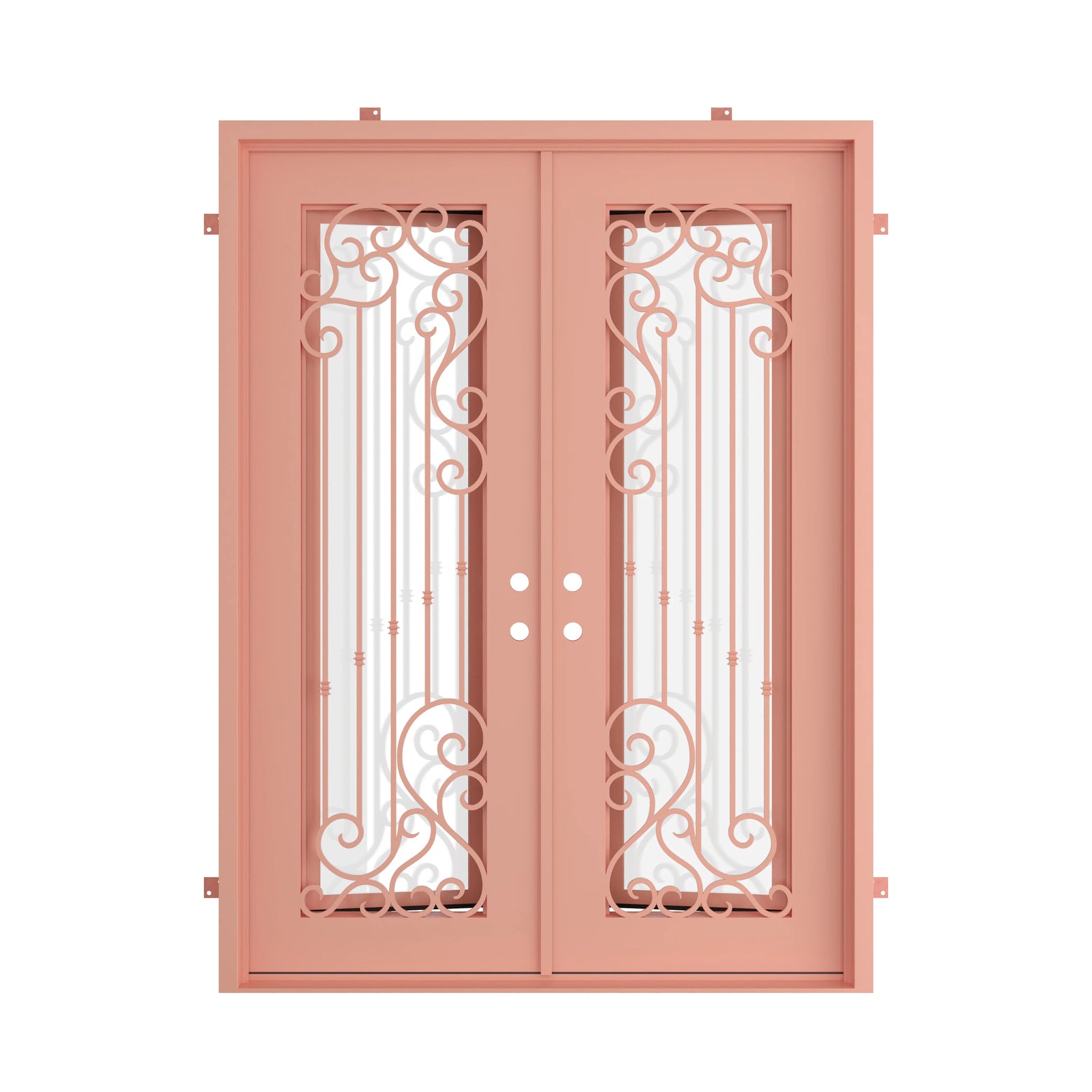 Pinkys Paris steel door, double, flat, closed