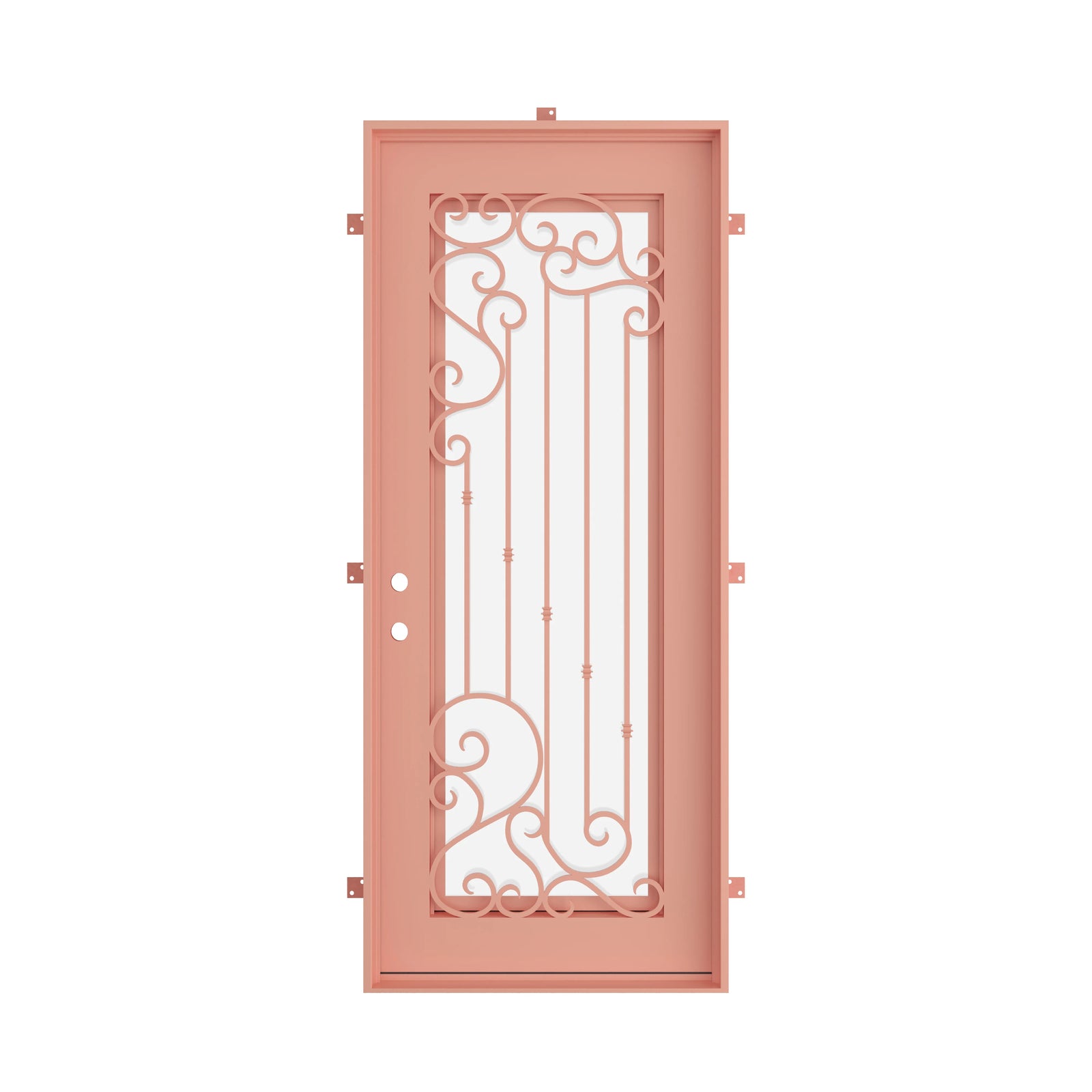 Pinkys Paris steel door, single, flat, closed