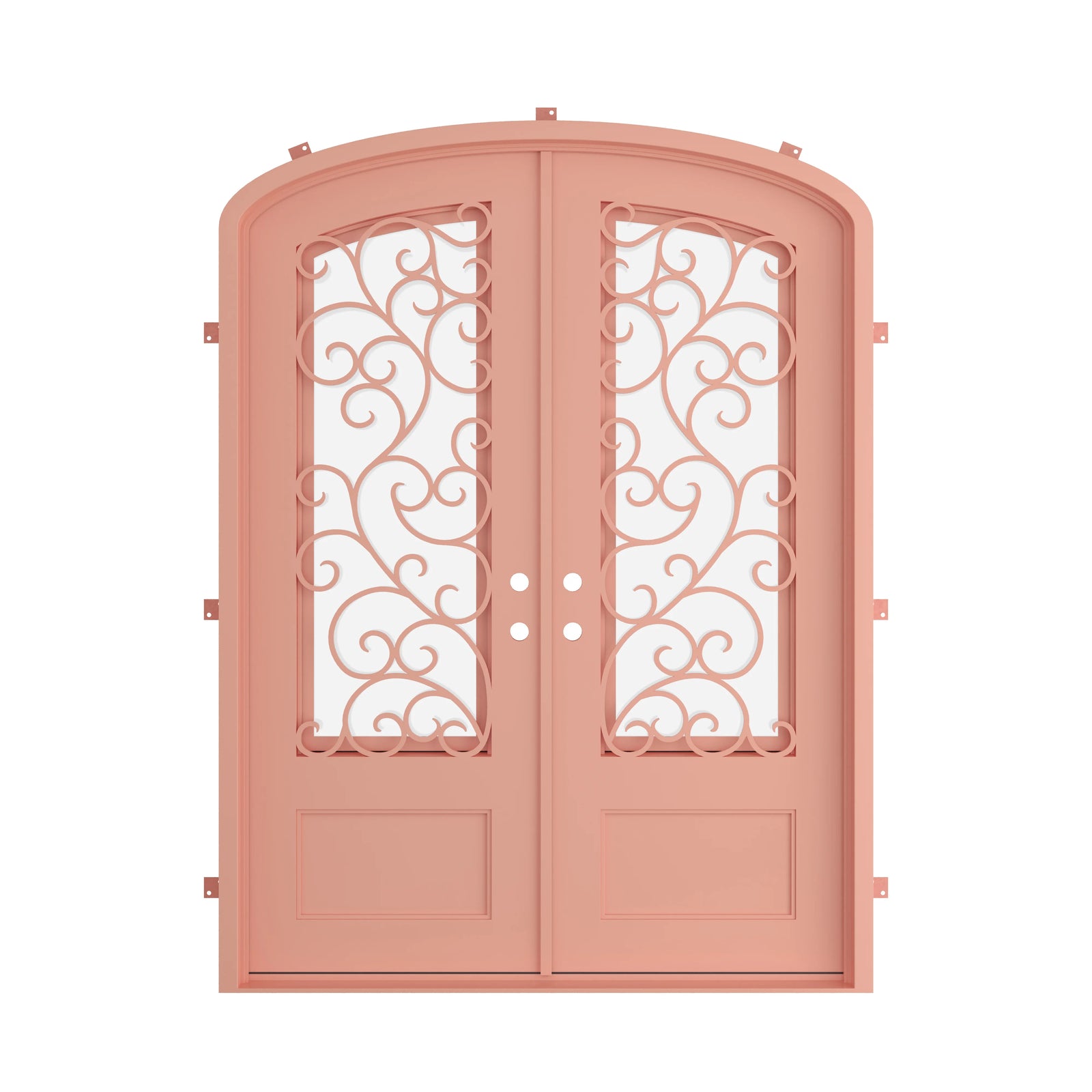 Pinkys Story steel door, double, mini arch, closed