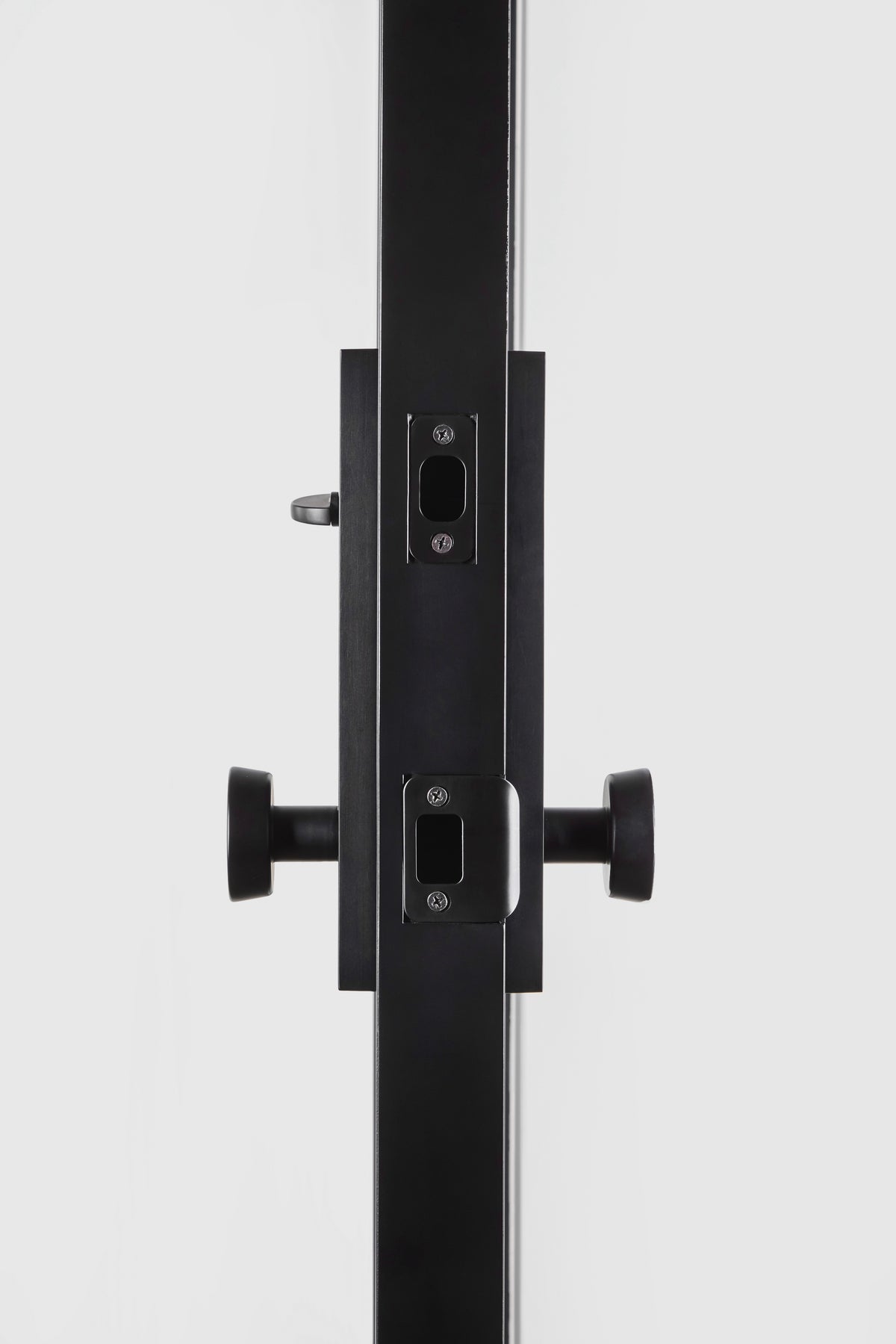 Steel Door Showing Strike Plates