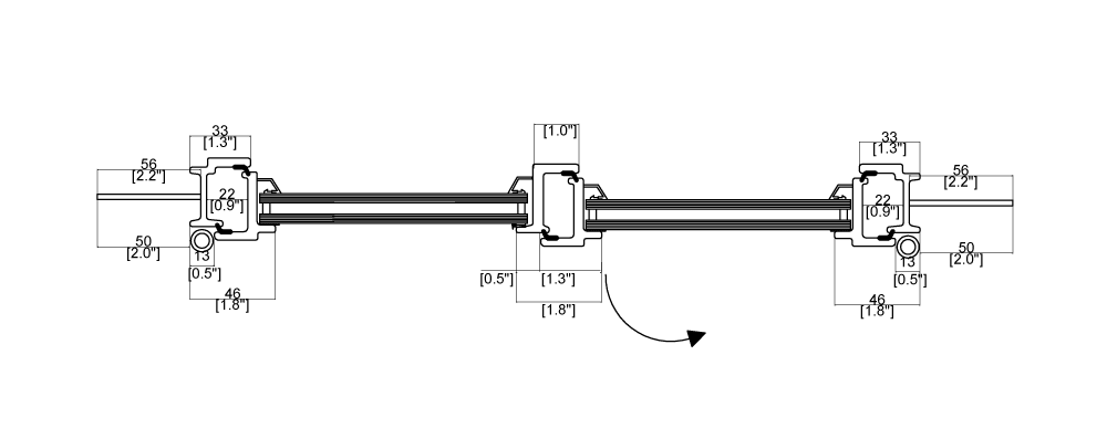 Double Casement Window Cut Sheet Side View 02