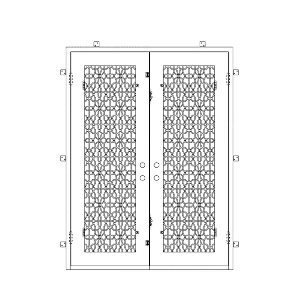 DNA Door Double Flat - CAD