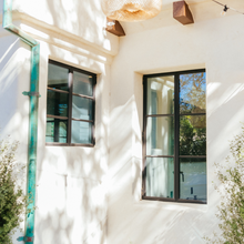 Load image into Gallery viewer, Two double casement modern steel windows