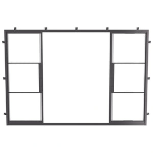 industrial style double sliding steel doors