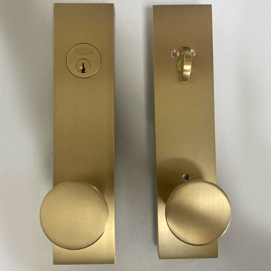 PINKYS LOCK w/ Round Knob in Brass | Final Sale