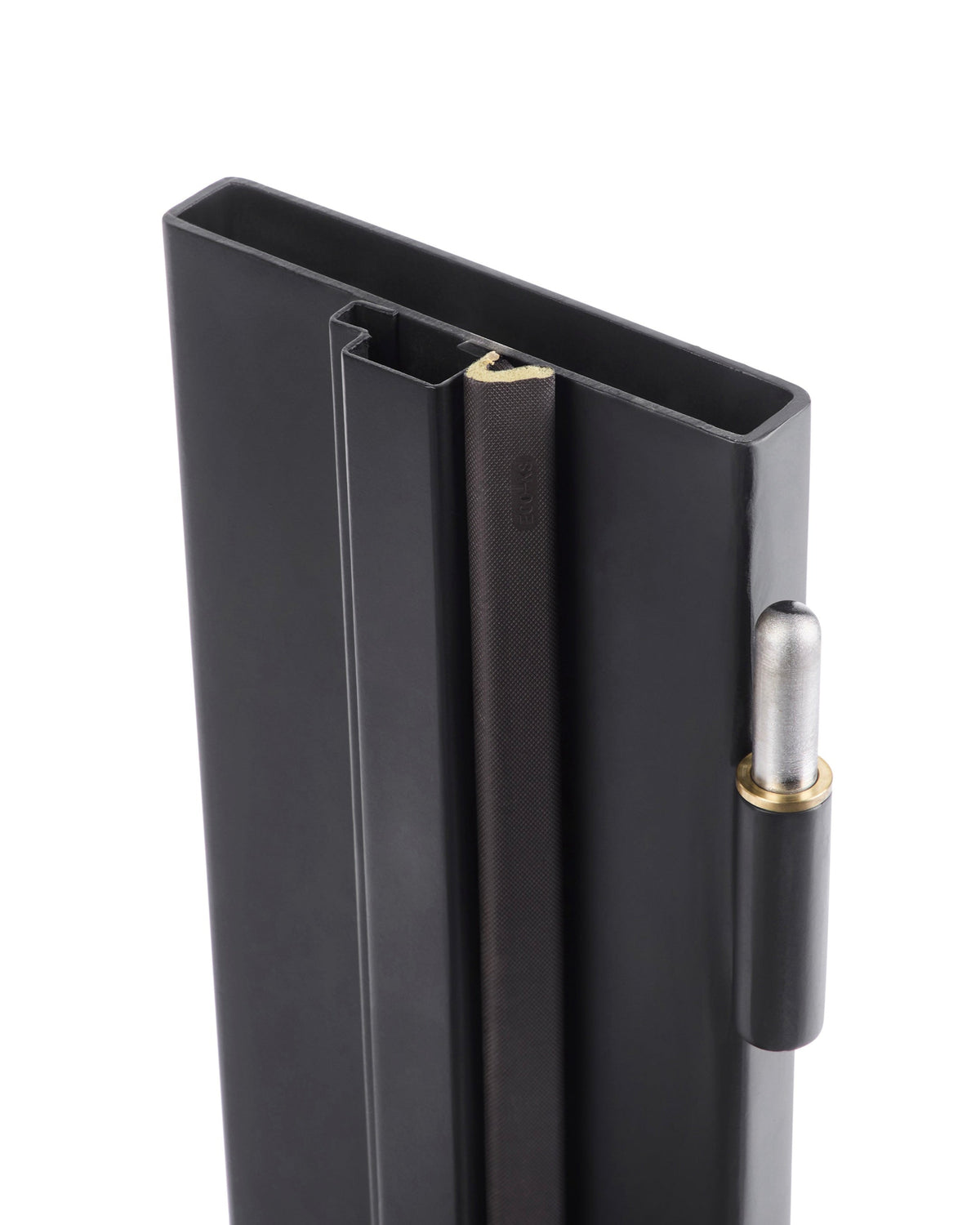 Finished Double Door Jamb Cross Section with Hinge